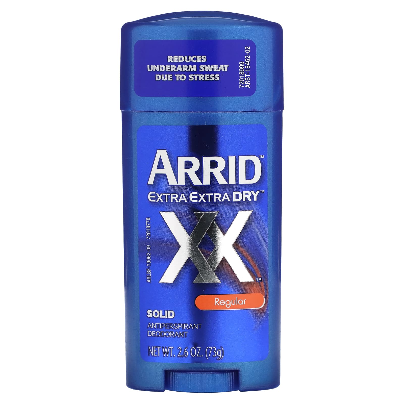 Arrid, Extra Extra Dry XX, твердый дезодорант-антиперспирант, обычный, 73 г (2,6 унции)