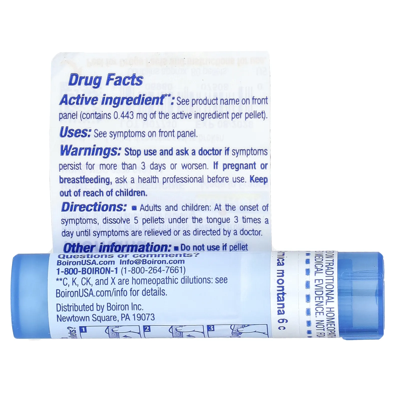 Boiron, Арника горная (Arnica Montana), 6C, приблизительно 80 гранул