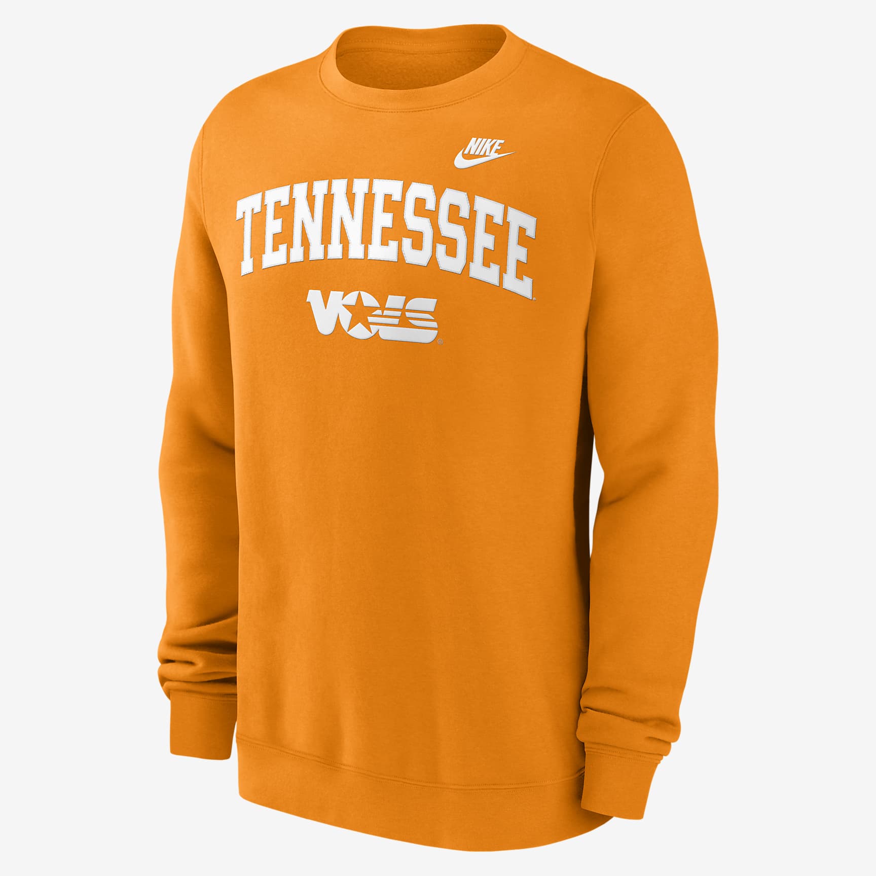 Tennessee Volunteers Legacy Classic Arch Over Logo Men's Nike College Pullover Crew