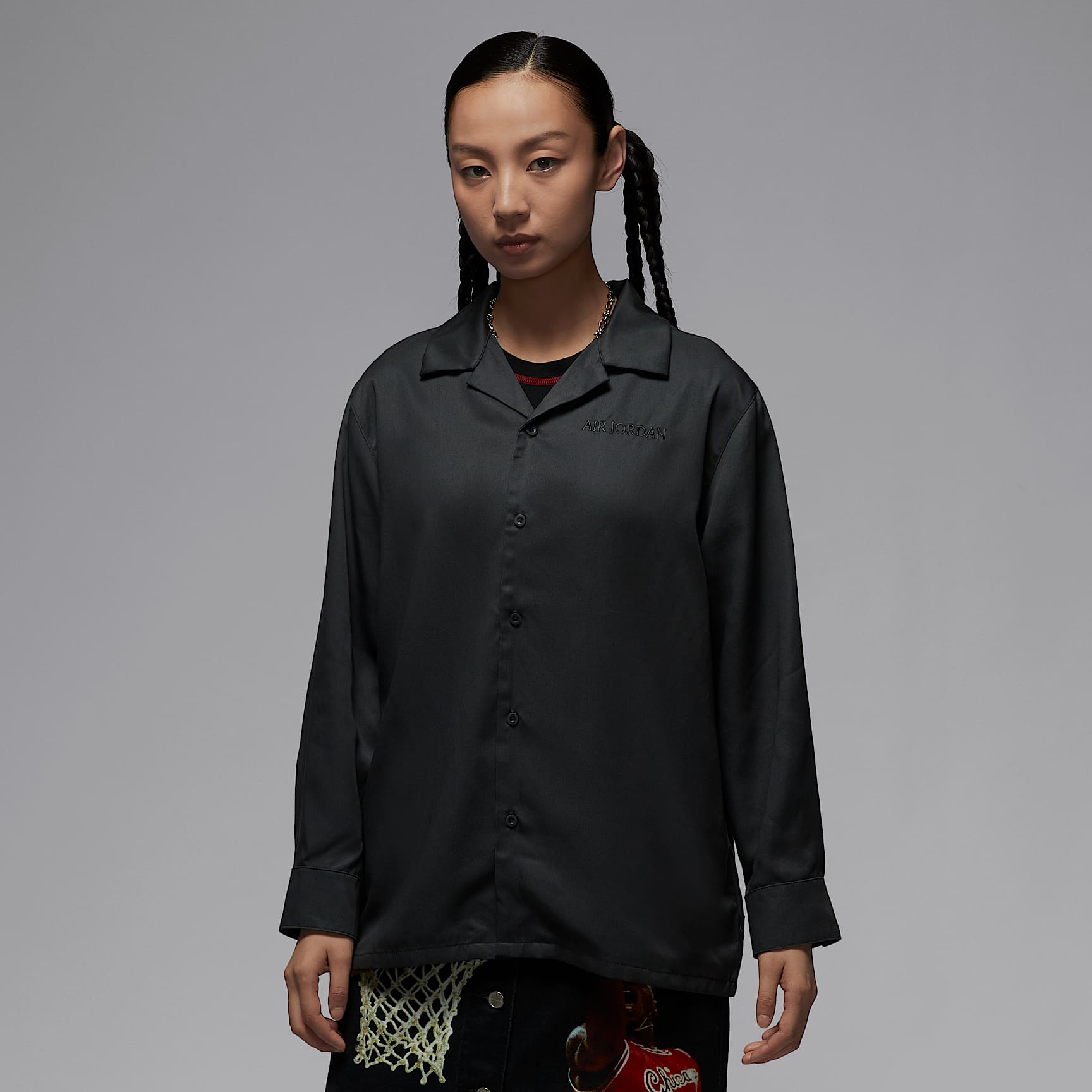 Air Jordan Women's Long-Sleeve Woven Top