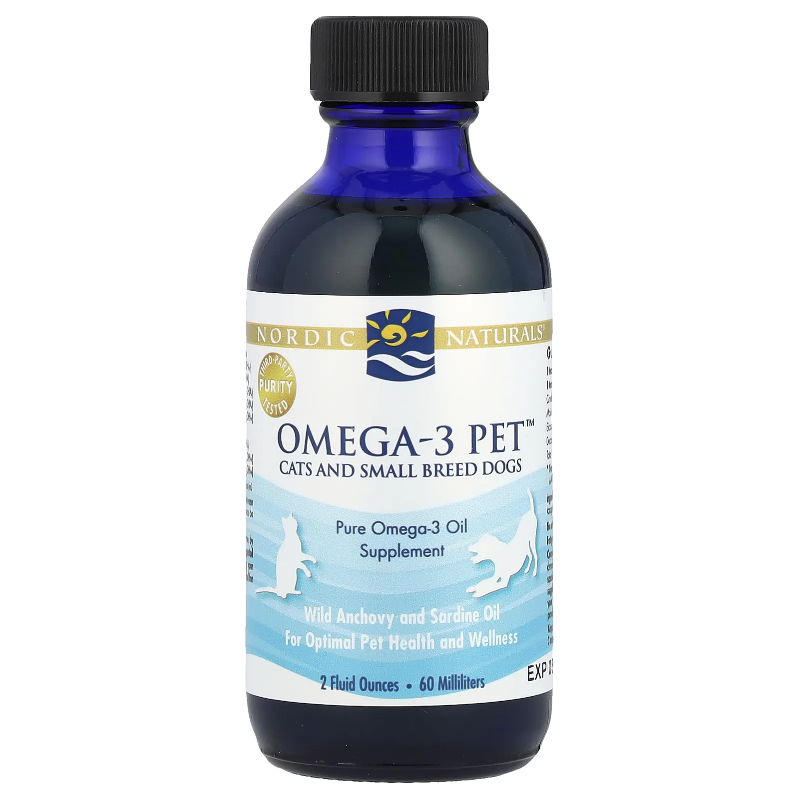 Nordic Naturals, Омега-3 для питомцев, для кошек и небольших собак, 2 жидких унции (60 мл)