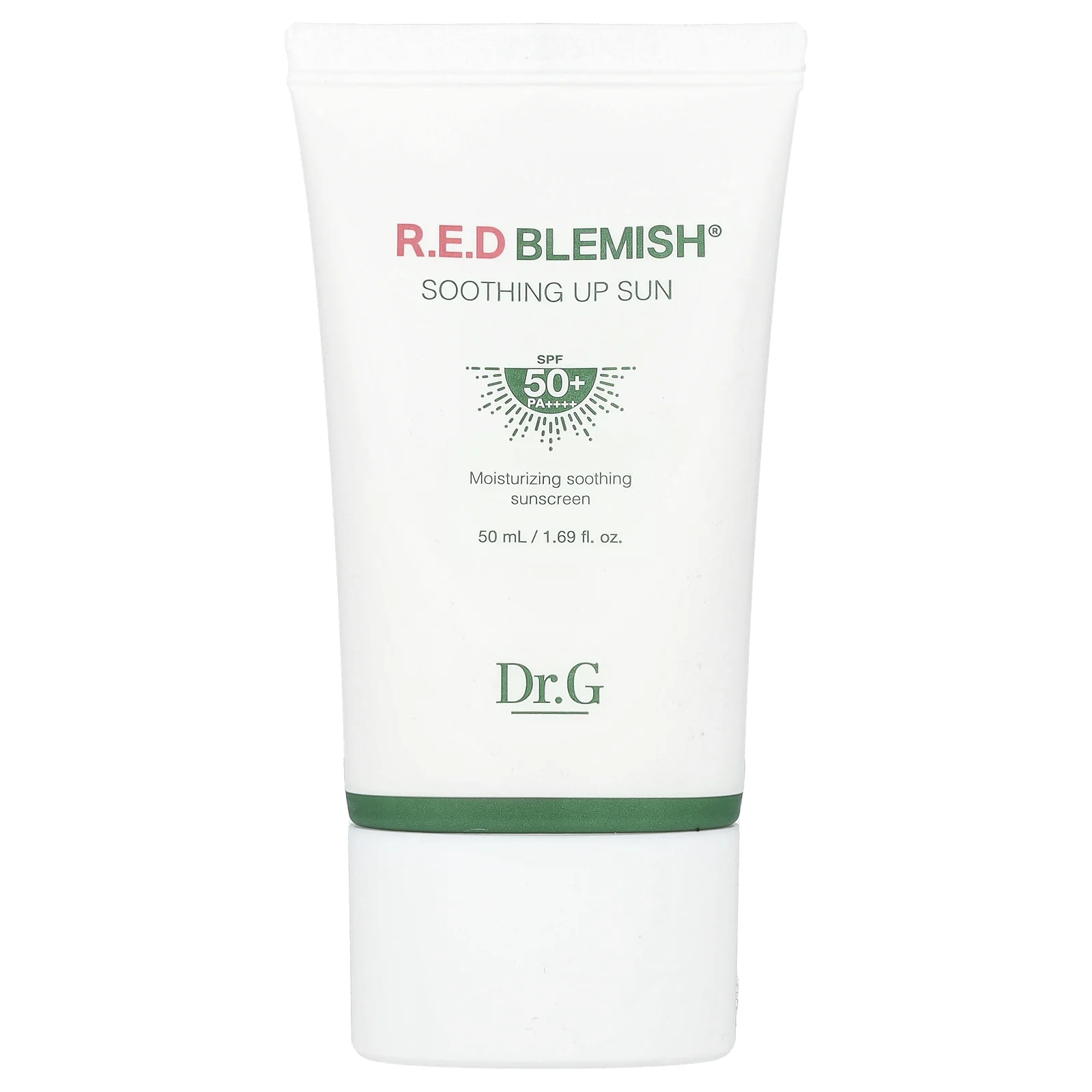 Dr. G, RED Blemish, успокаивающий солнцезащитный крем, SPF 50+/PA++++, 50 мл (1,69 жидк. унции)