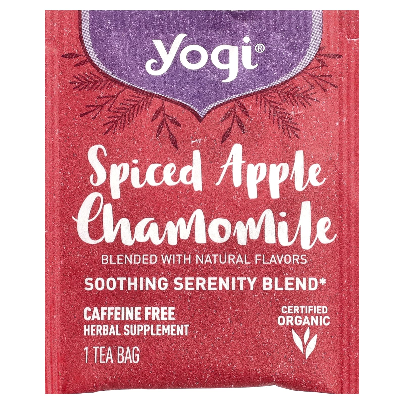 Yogi Tea, пряное яблоко и ромашка, без кофеина, 16 чайных пакетиков, 29 г (1,02 унции)