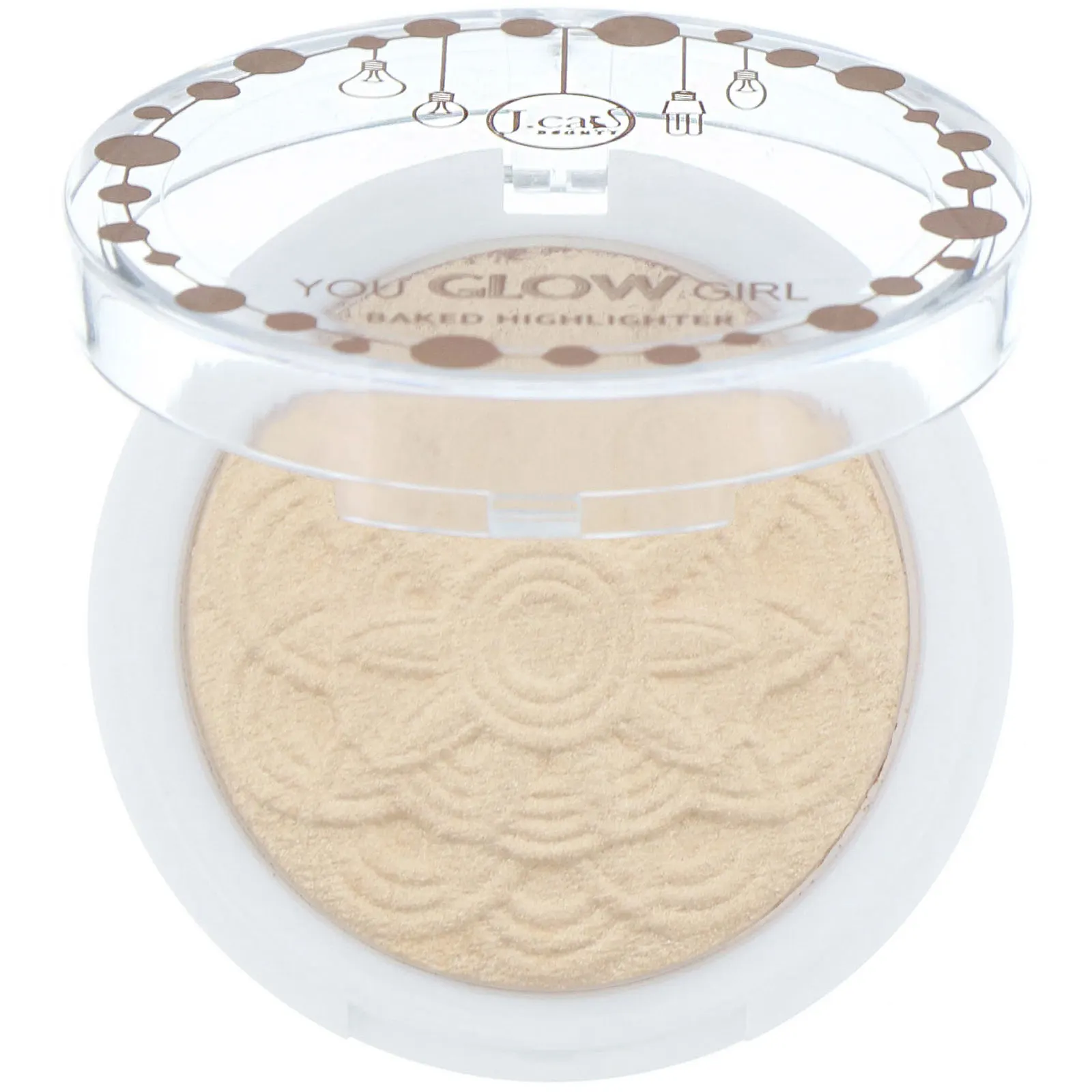 J.Cat Beauty, You Glow Girl, запеченый хайлайтер, оттенок YGG105 «Лунный свет», 8,5 г