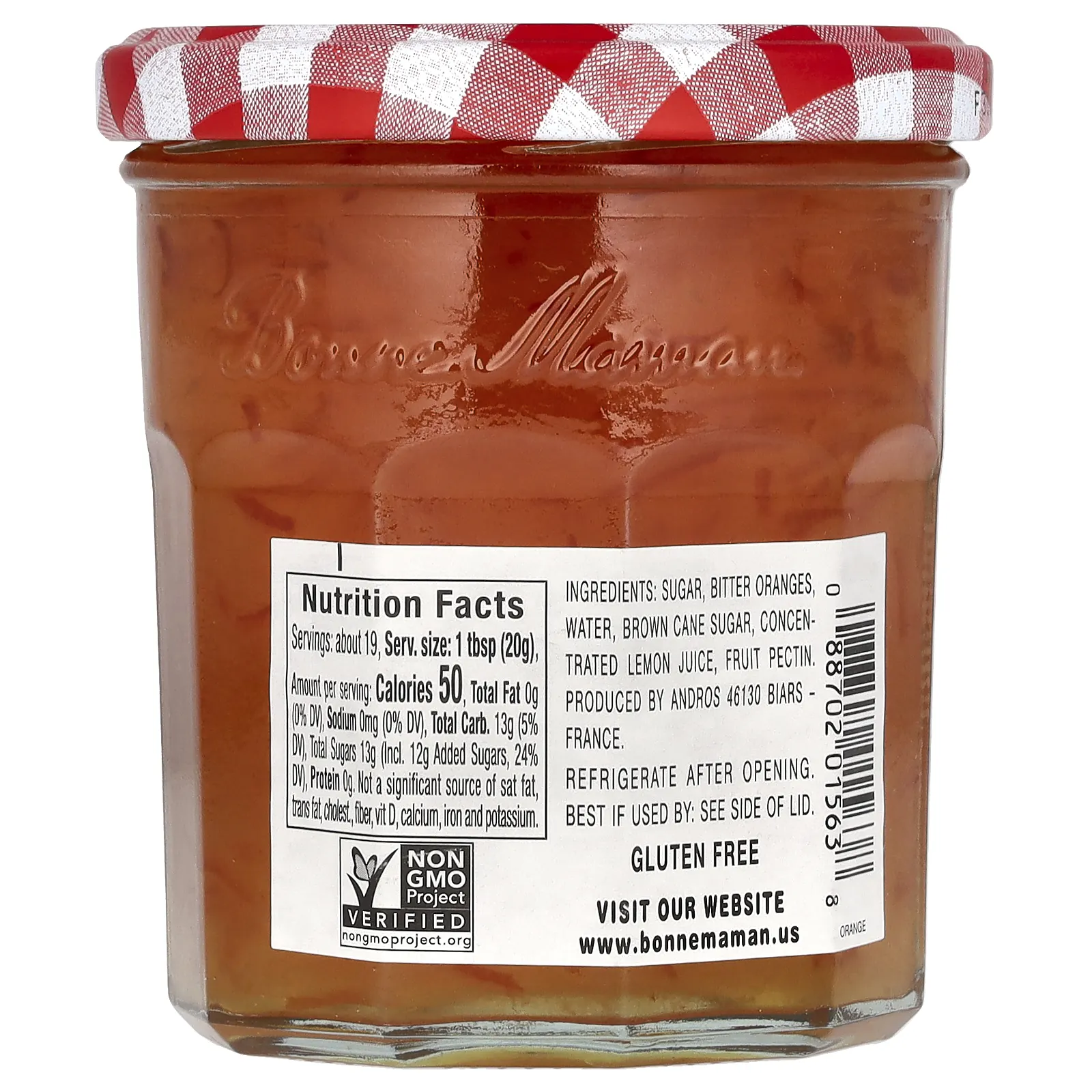 Bonne Maman, Апельсиновый мармелад, 370 г (13 унций)