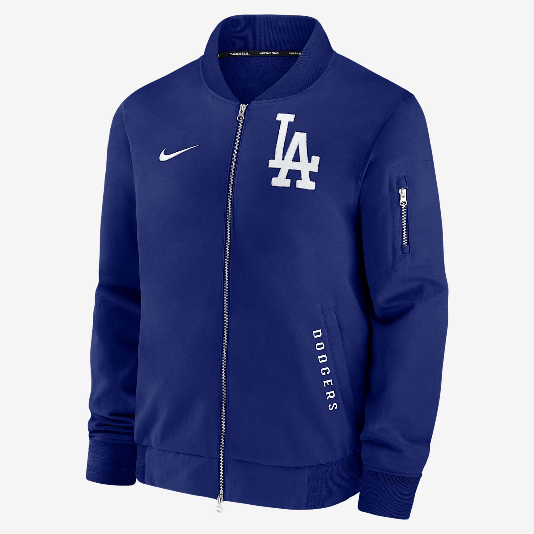 Los Angeles Dodgers Authentic Collection Dugout Men's Nike MLB Full-Zip Bomber Jacket