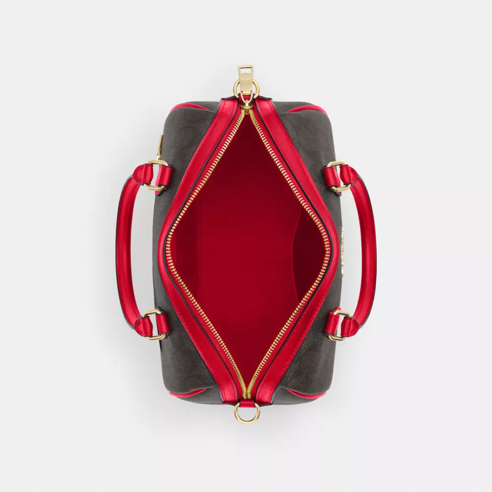 Сумка COACH Rowan Satchel Bag In Signature Canvas