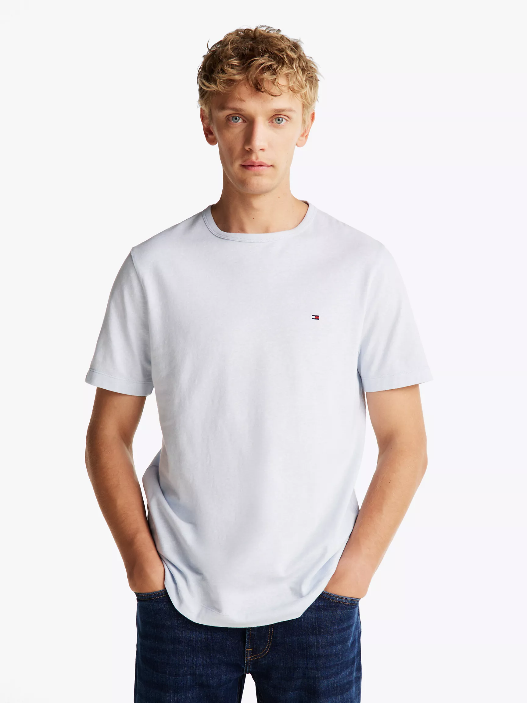 Мужская футболка Tommy Hilfiger, Хлопково-льняная футболка