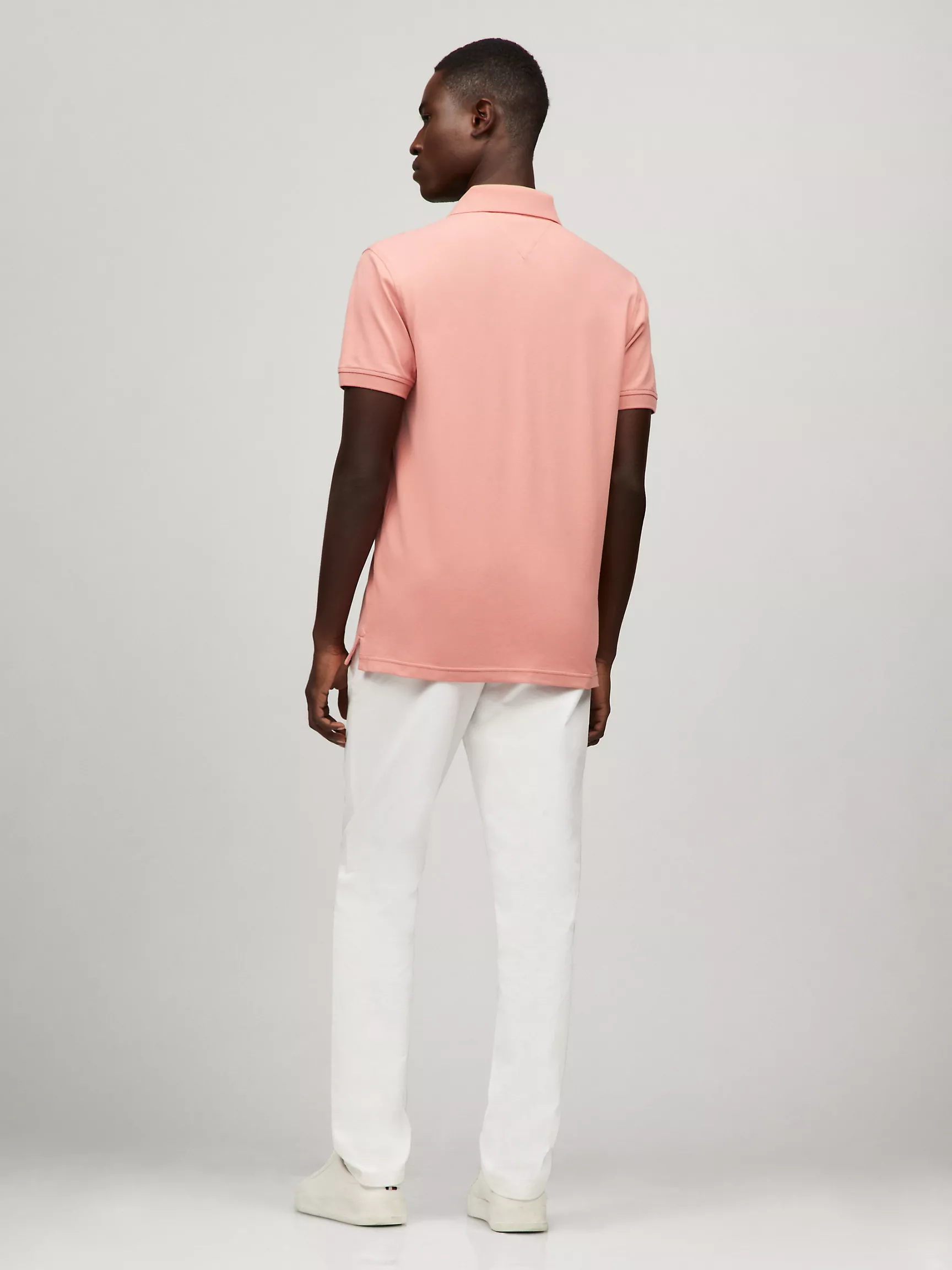 Мужское поло Tommy Hilfiger, Приталенное эластичное поло из пике