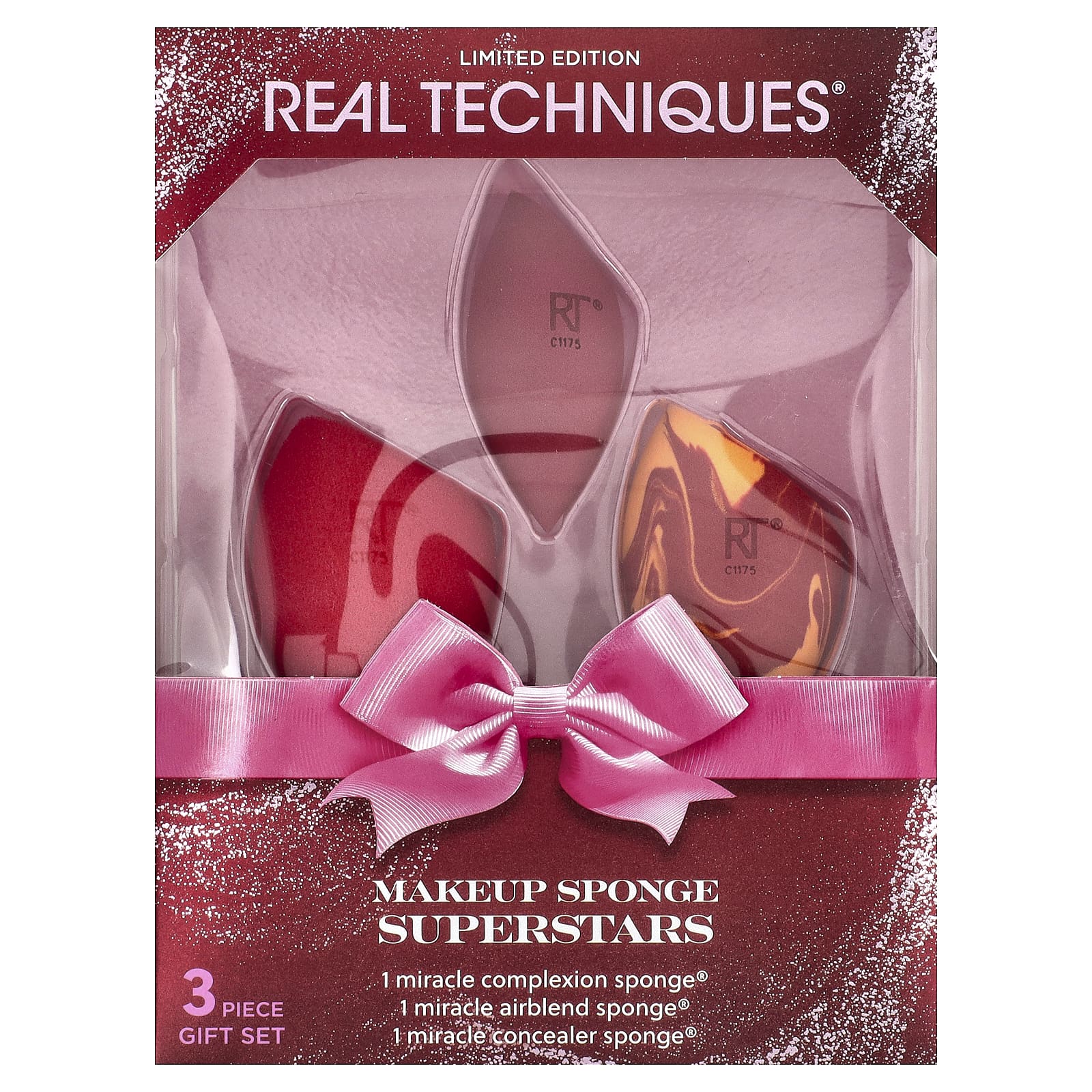 Real Techniques, Superstars, спонжи для макияжа, набор из 3 шт.