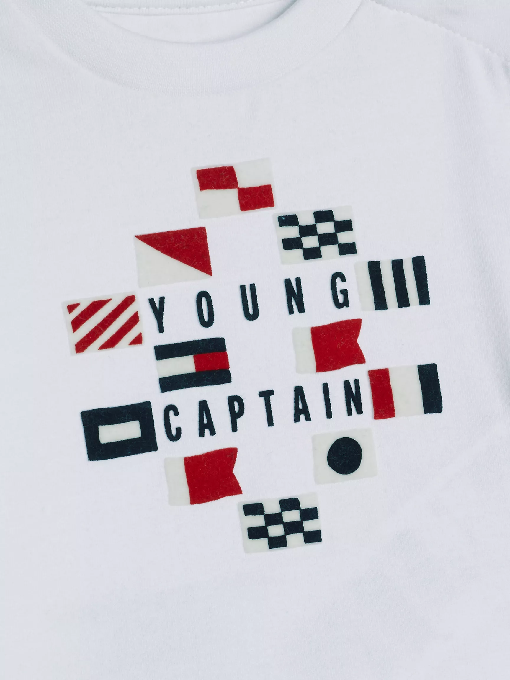 Детская футболка Tommy Hilfiger, Детская футболка с флокированным логотипом Captain