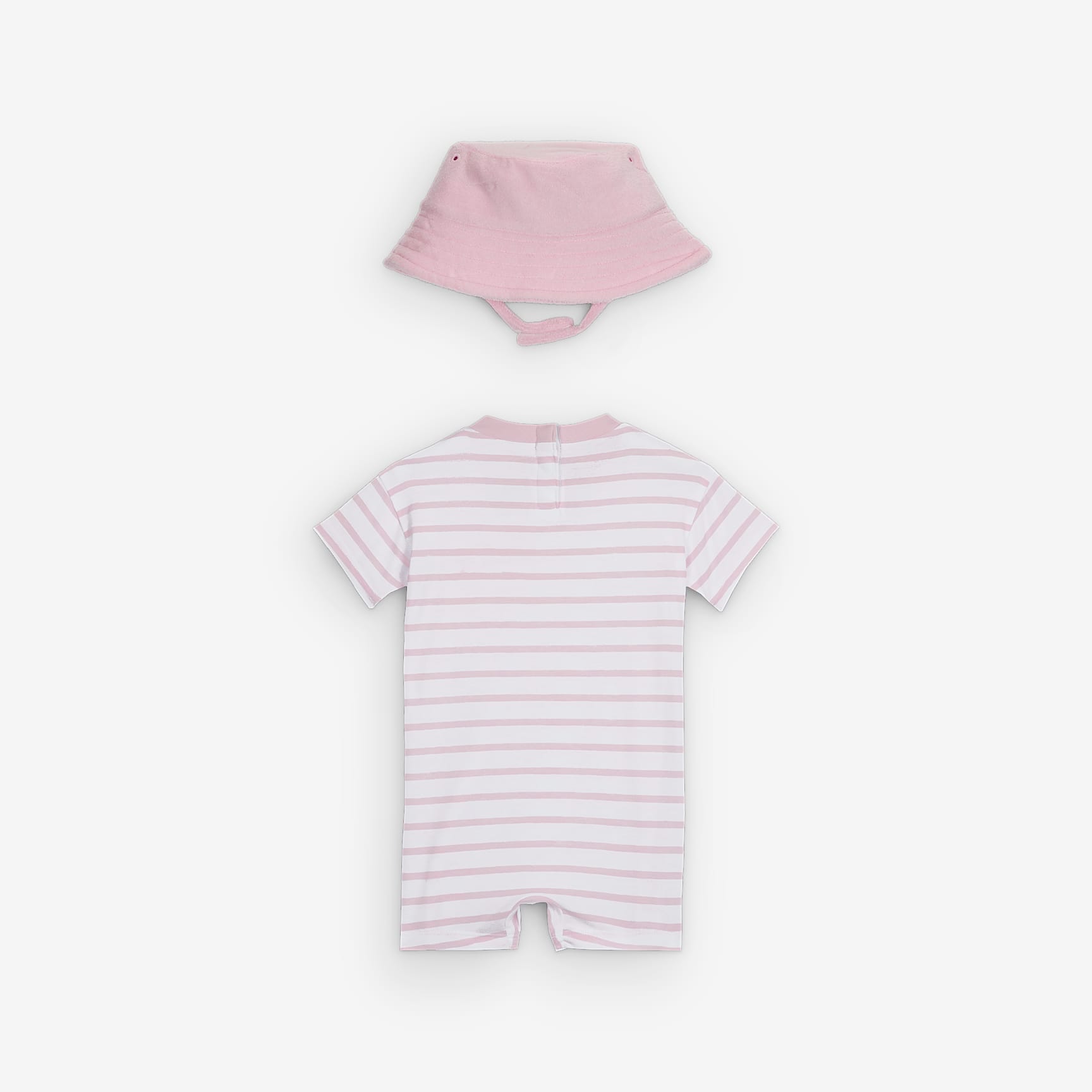 Nike Baby Short Sleeve Romper with Bucket Hat