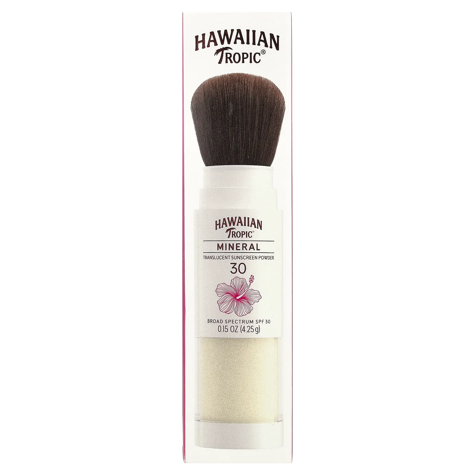 Hawaiian Tropic, Минеральная полупрозрачная солнцезащитная пудра, SPF 30, 4,25 г (0,15 унции)