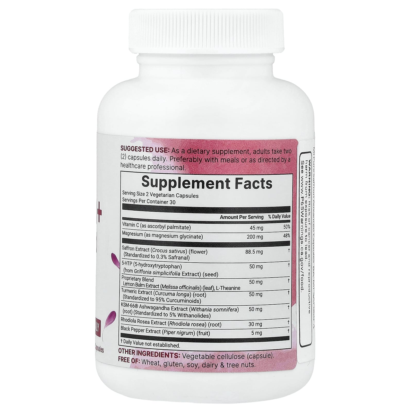 Micro Ingredients, Saffron+ Advanced, 60 вегетарианских капсул