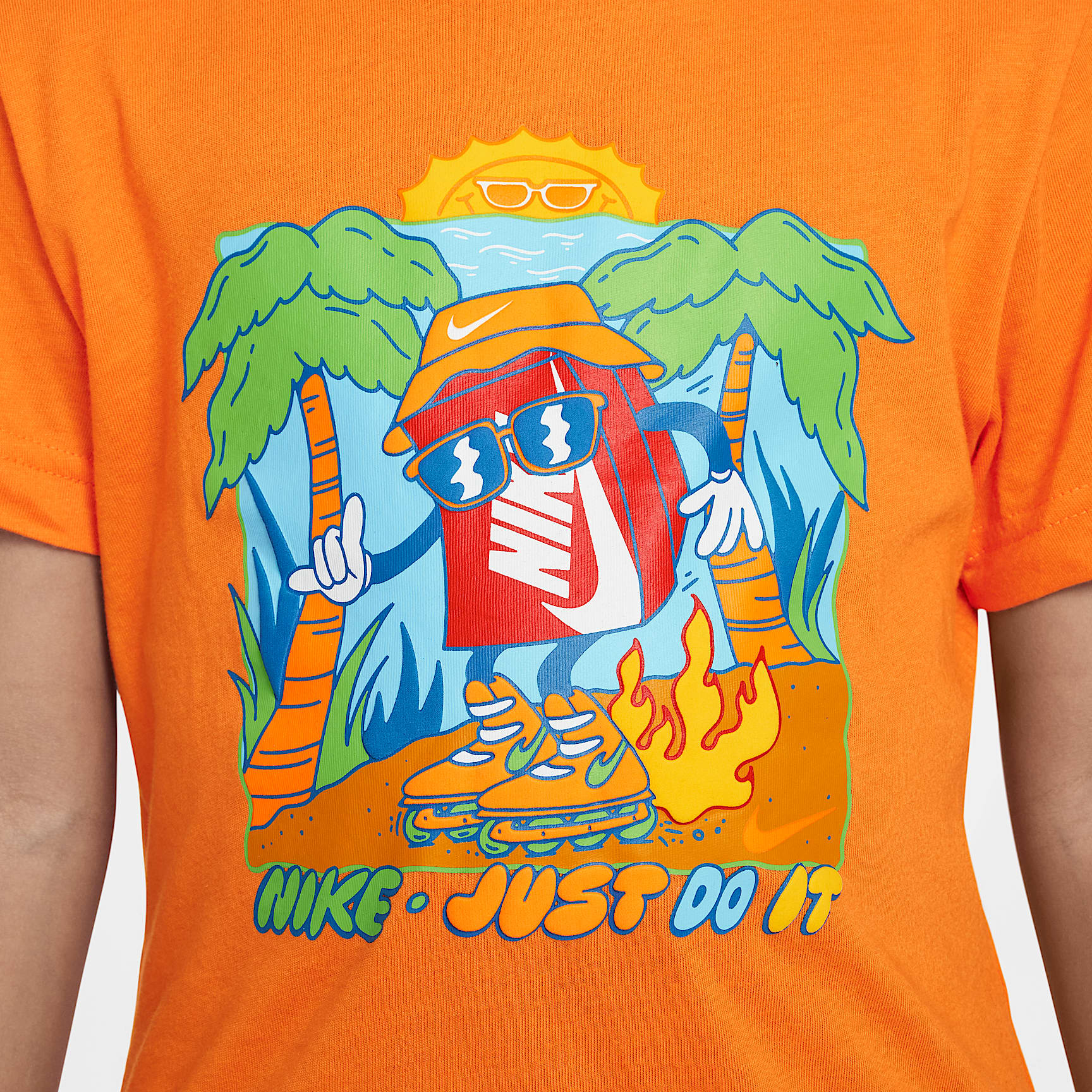 Nike Little Kids' Boxy Palm Tree T-Shirt