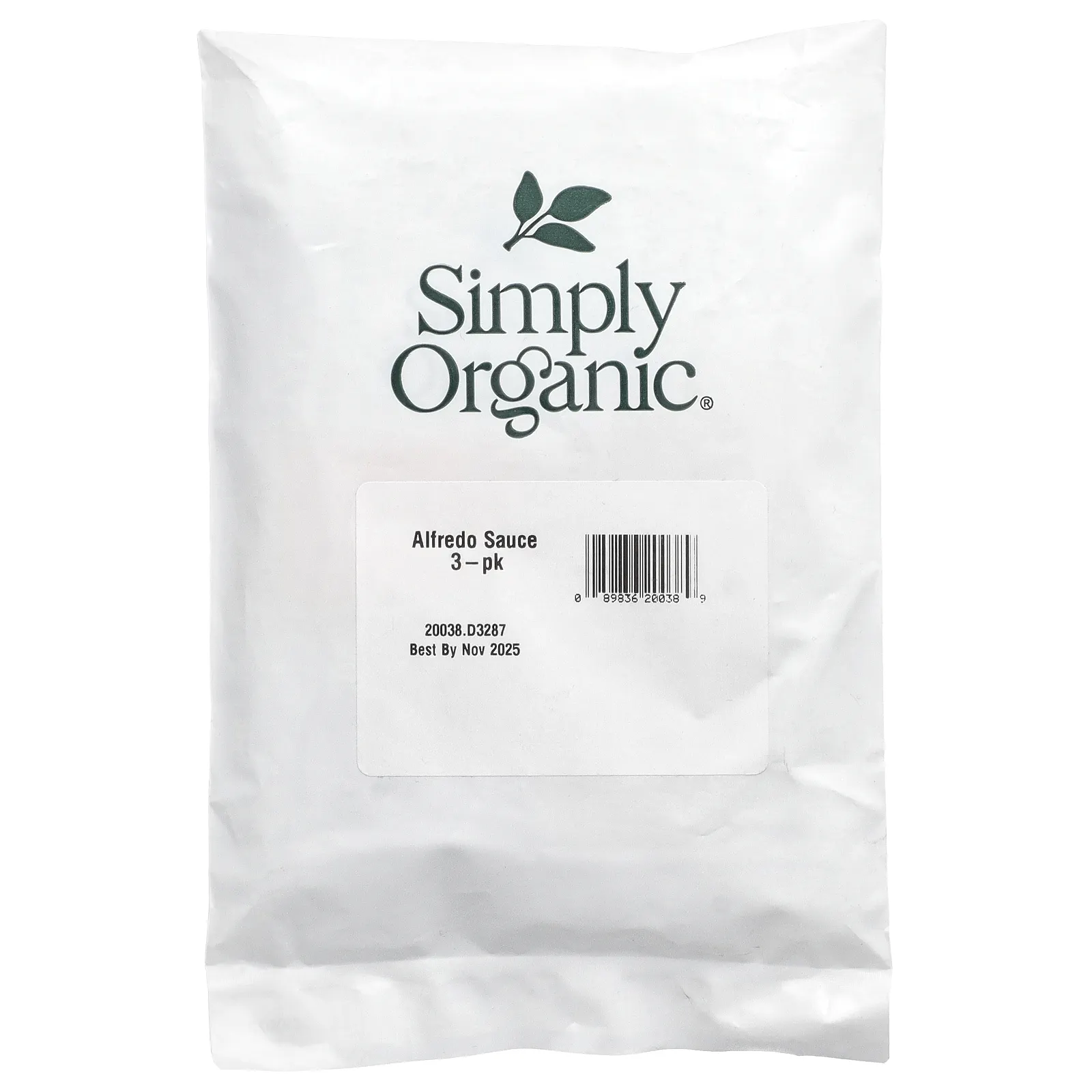 Simply Organic, смесь соусов альфредо, 3 пакетика по 42 г (1,48 унции)
