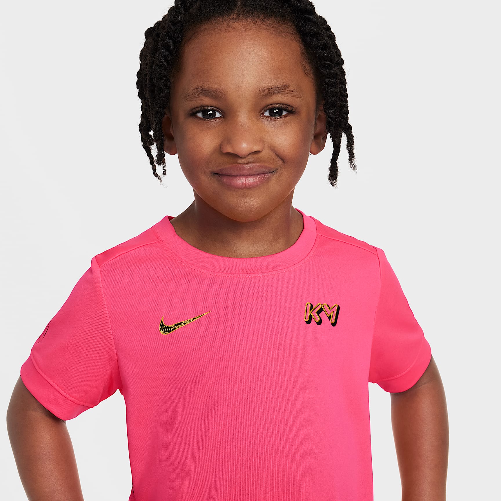 Nike Dri-FIT Kylian Mbappé Little Kids' ACD25 Short Sleeve Top and Shorts Set