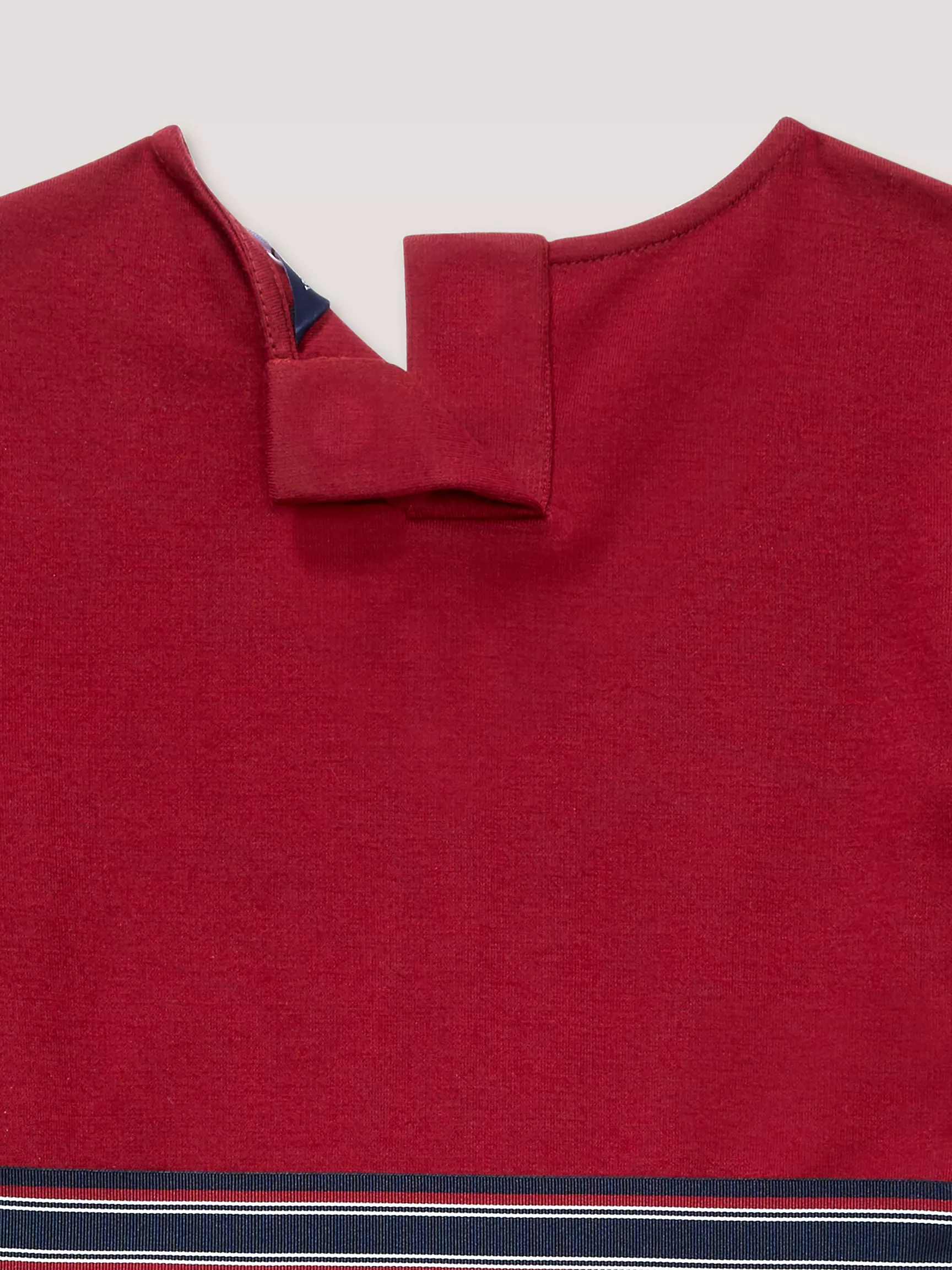 Платье для девочек Tommy Hilfiger, Детское платье с бантом из репсовой ленты и монограммой TH