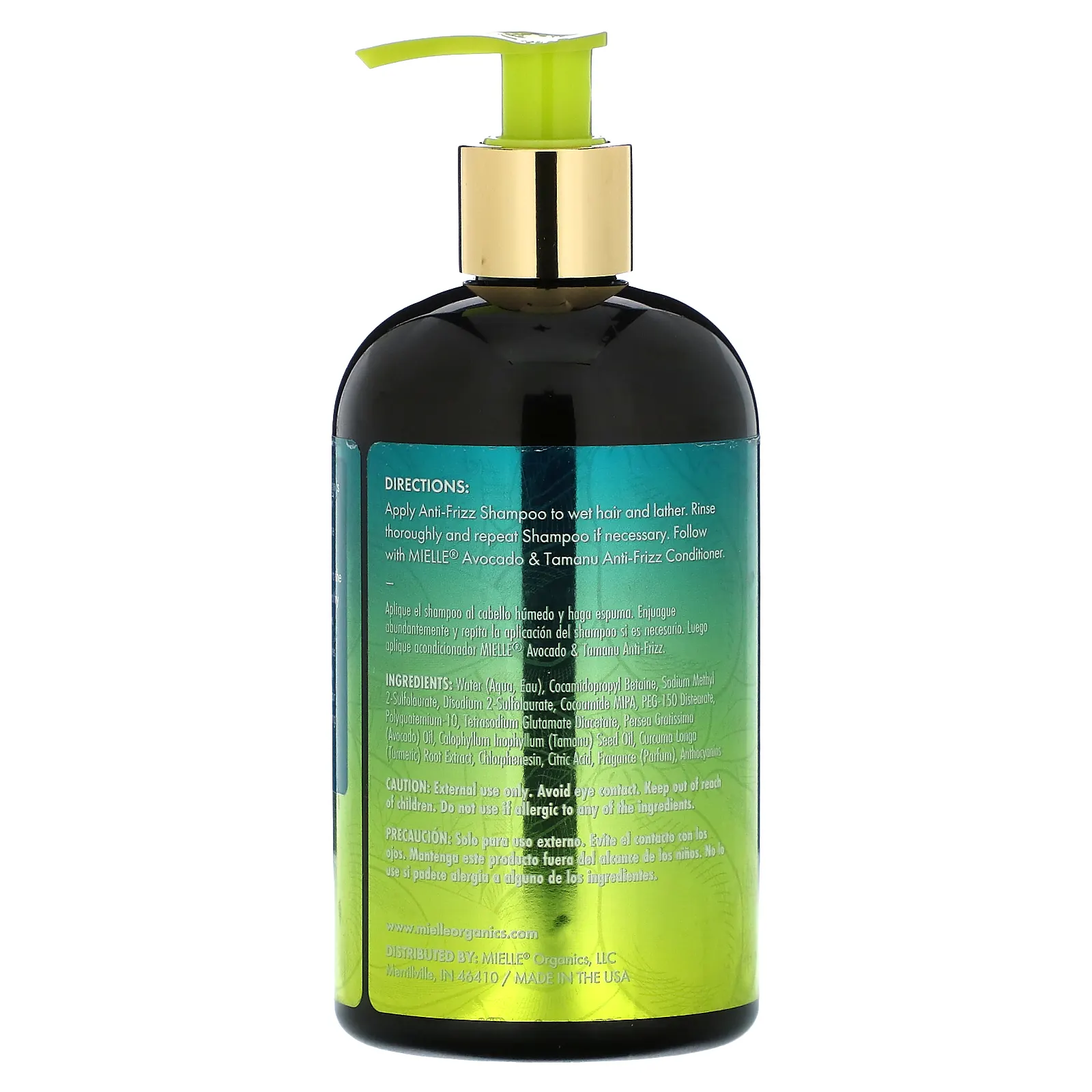 Mielle, Шампунь против пушения, с авокадо и таману, 355 мл (12 жидк. Унций)