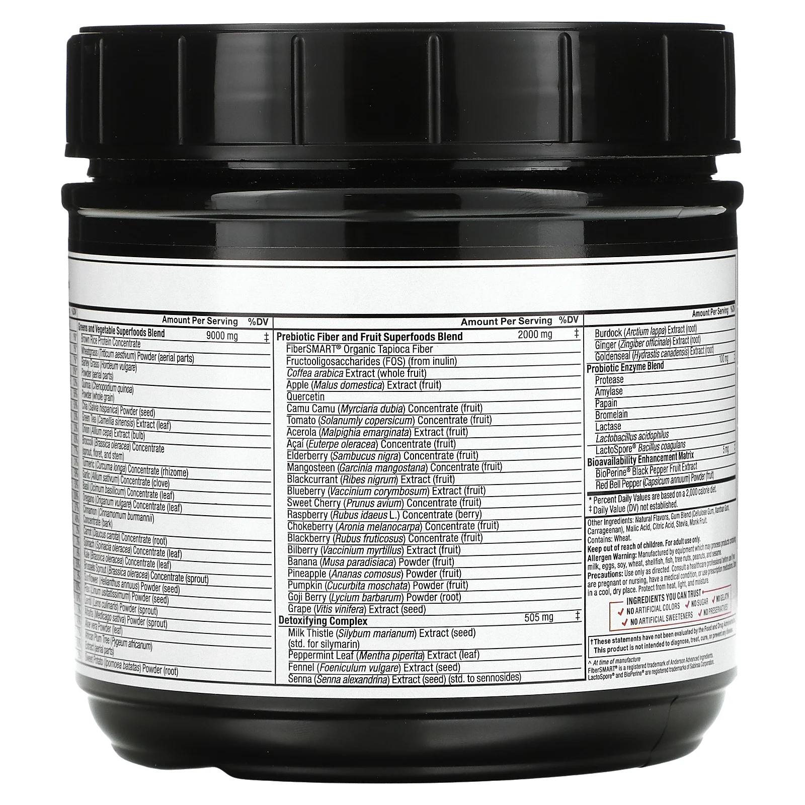 Force Factor, Smarter Greens, суперфуды и порошок для улучшения пищеварения, гранат, 419 г (14,8 унции)