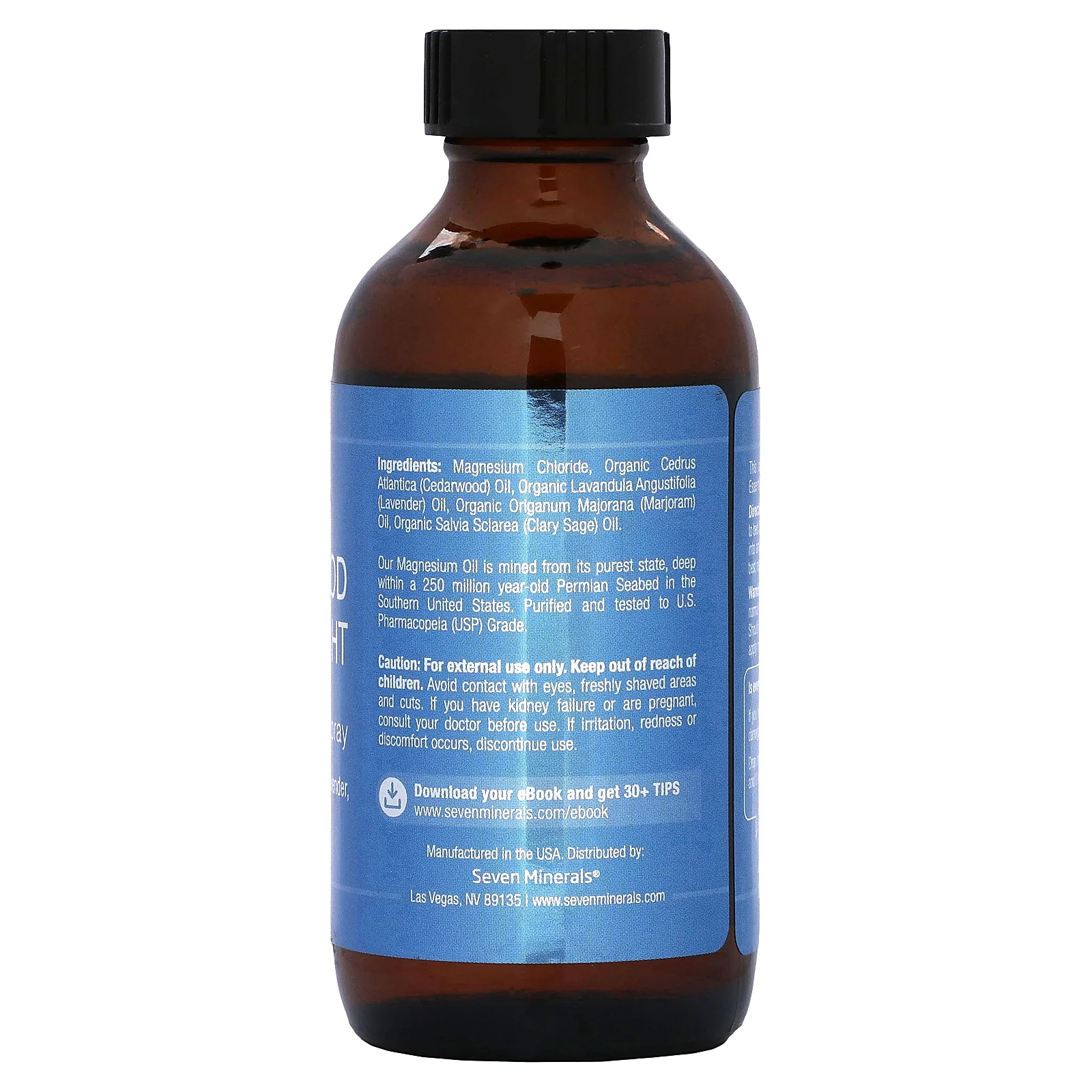 Seven Minerals, Good Night, спрей с магниевым маслом, 118 мл (4 жидк. Унции)