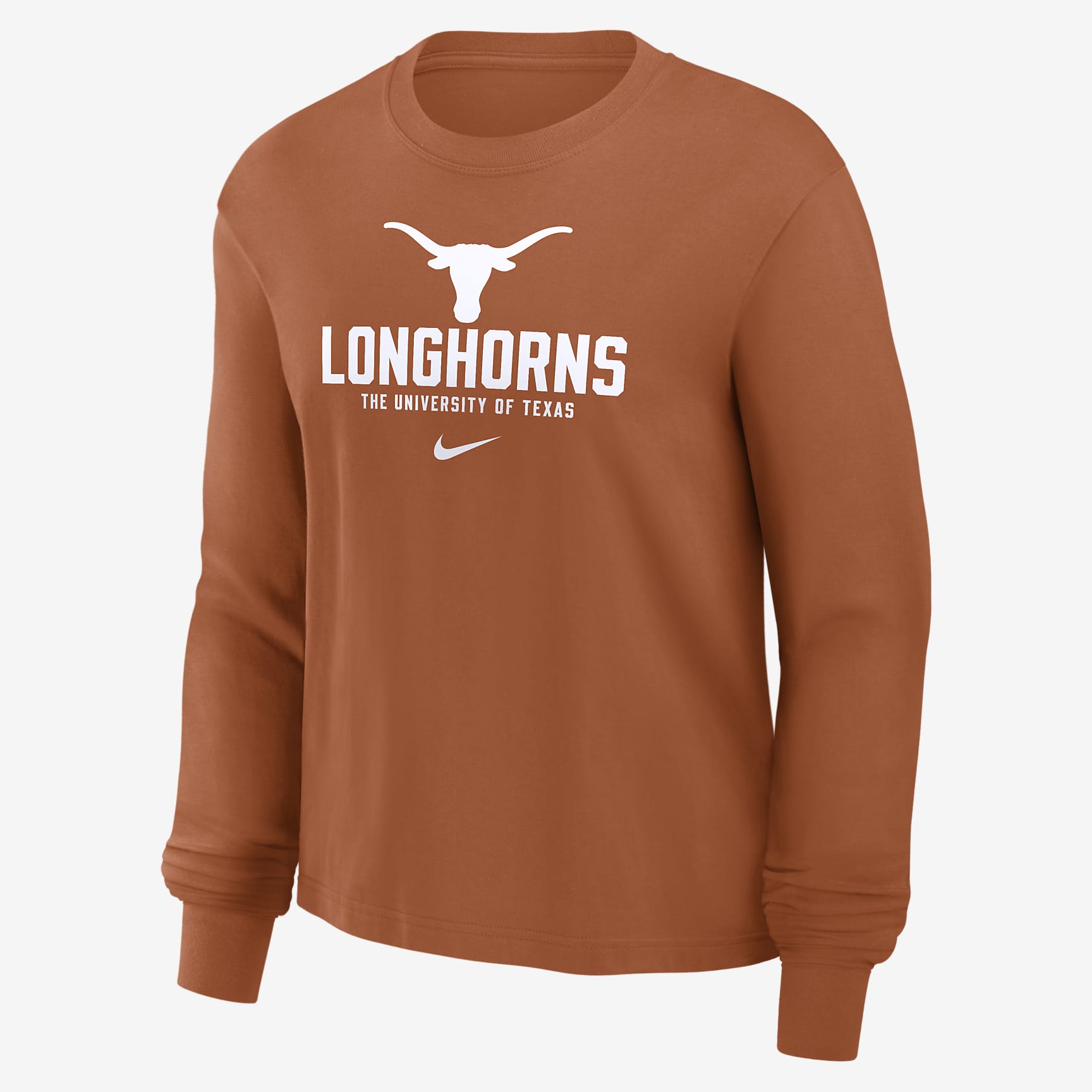 Texas Longhorns Primetime University Boxy Women's Nike College Long-Sleeve T-Shirt