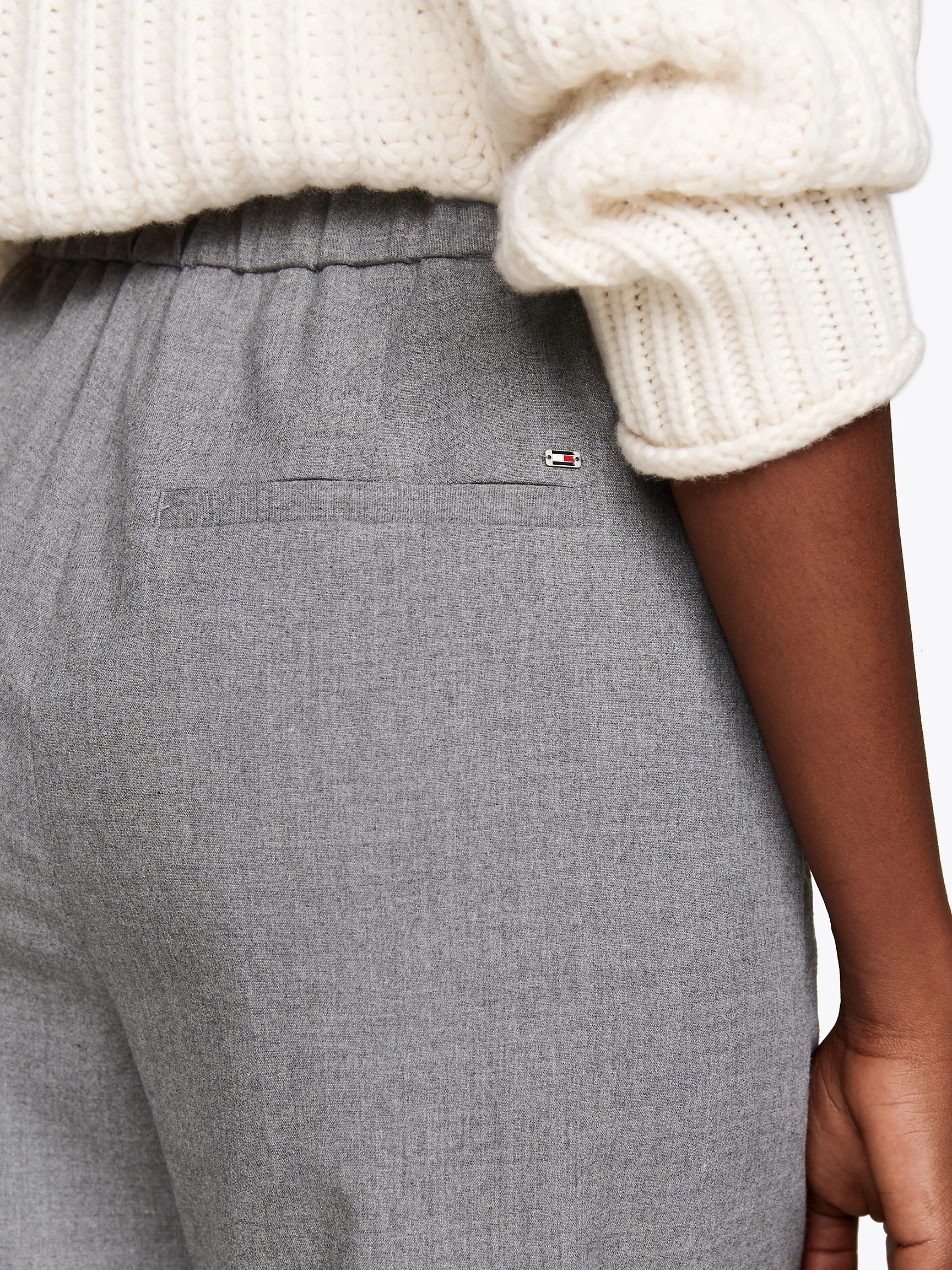 Женские брюки Tommy Hilfiger, Фланелевые брюки приталенного кроя прямого силуэта