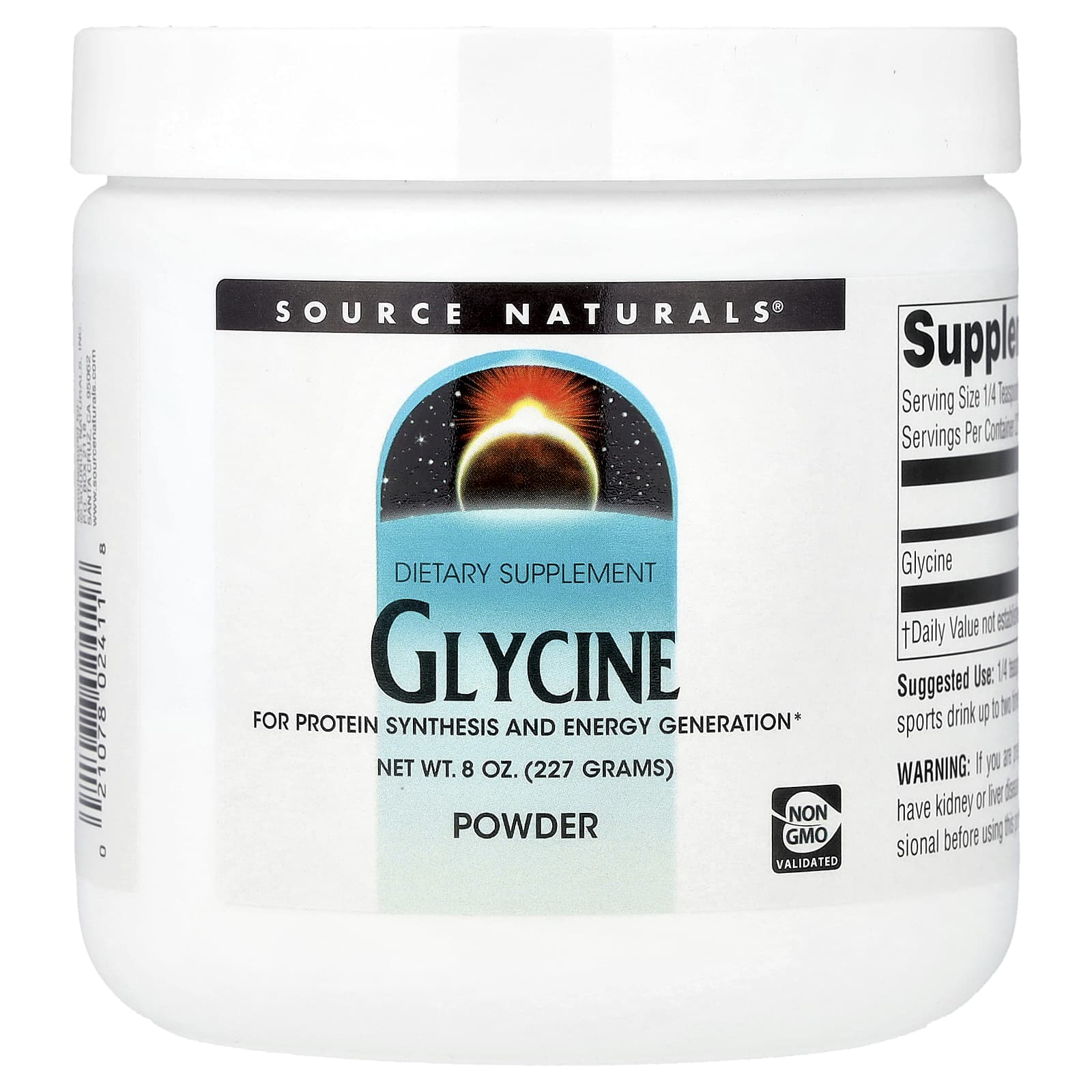 Source Naturals, глицин в порошке, 227 г (8 унций)