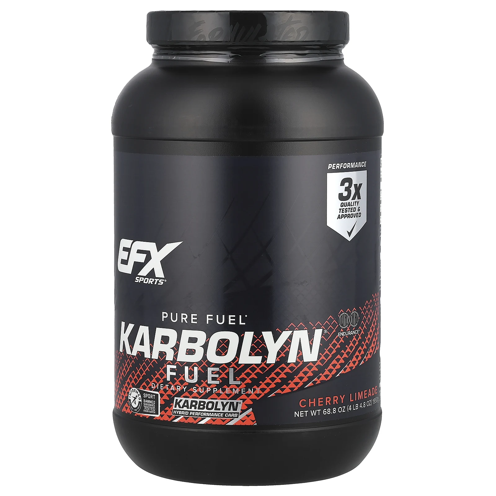 EFX Sports, Karbolyn Fuel, вишня и лайм, 1950 г (4 фунта 4,8 унции)