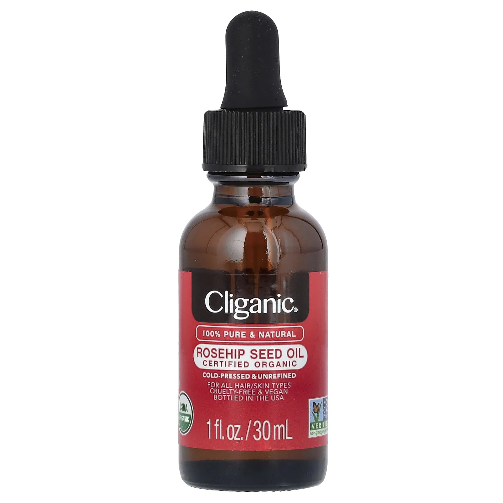 Cliganic, масло из семян шиповника, 30 мл (1 жидк. унция)