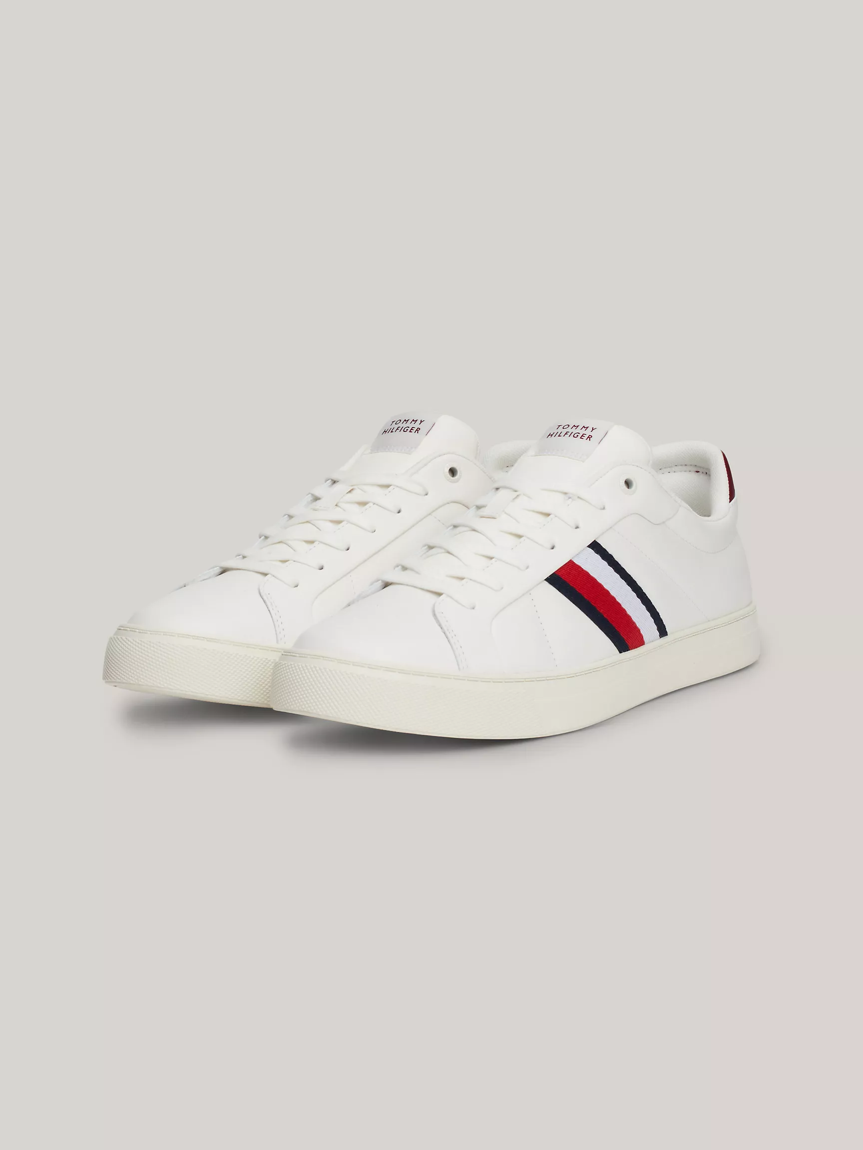 Мужская обувь Tommy Hilfiger, Кожаные кеды с фирменными полосками