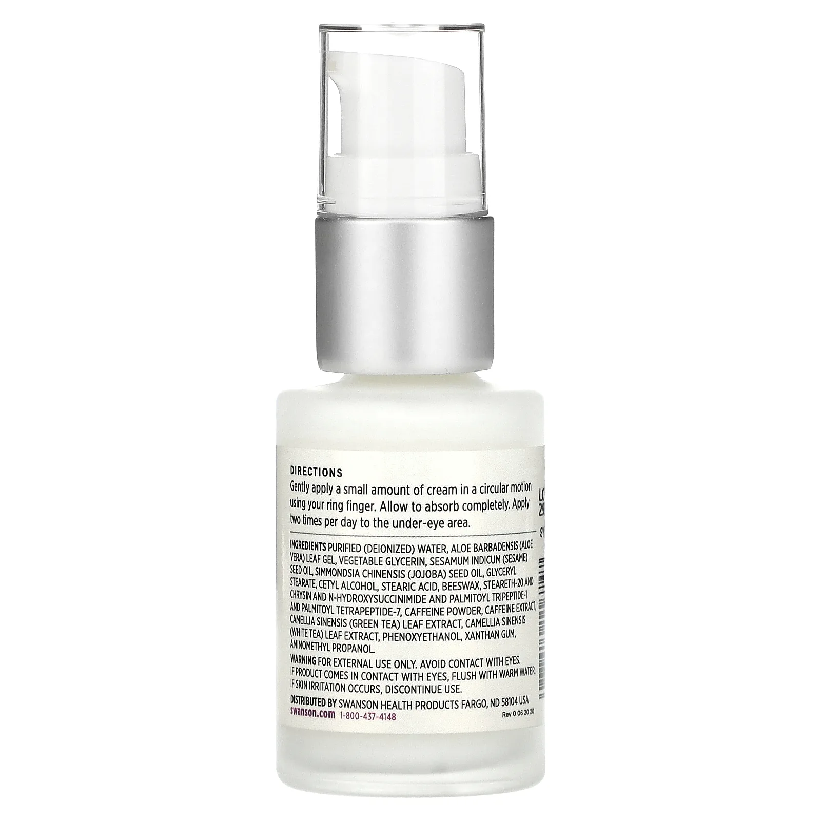 Swanson, Восстанавливающий крем для кожи вокруг глаз, 29,6 мл (1 жидк. Унция)