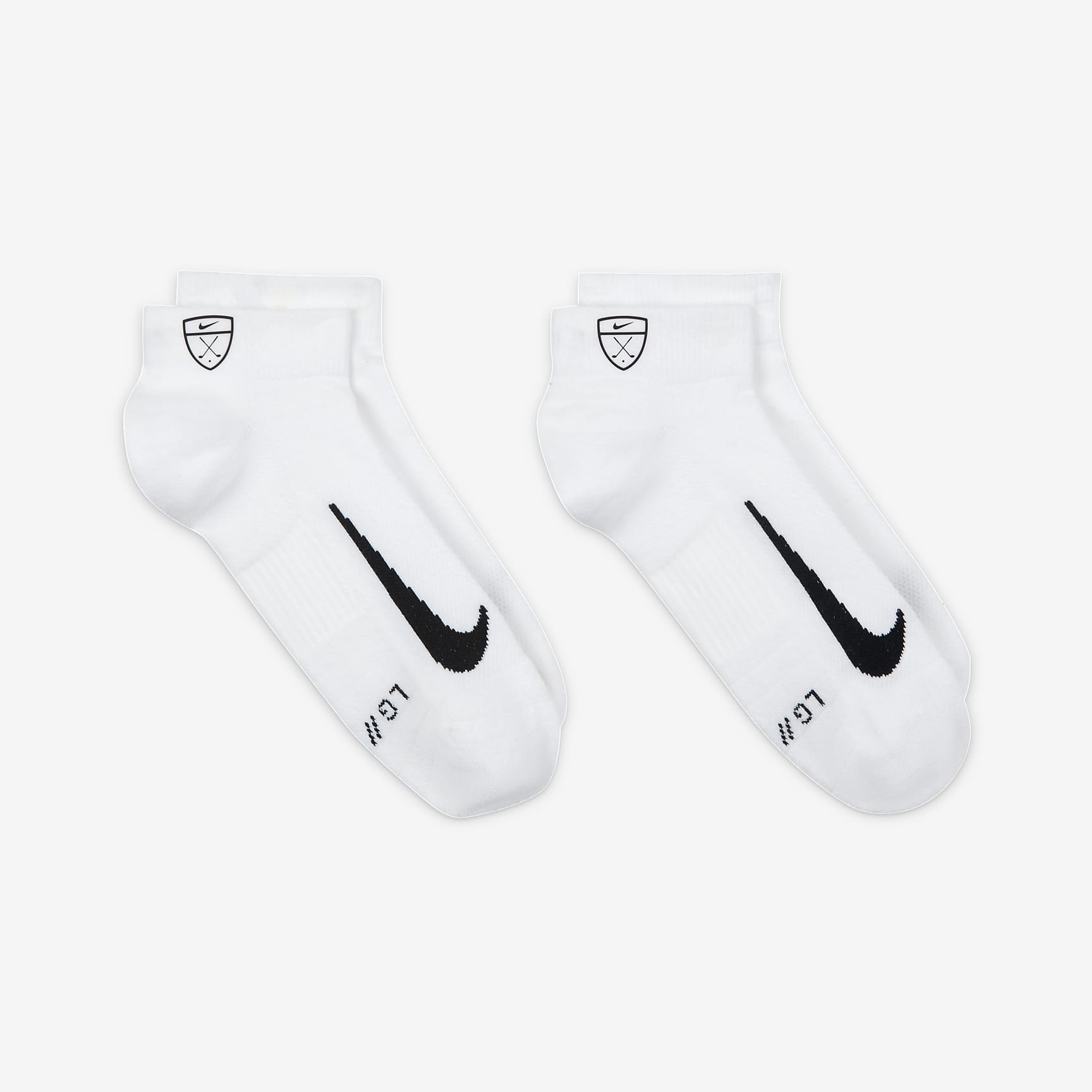 Nike Multiplier Low Golf Quarter Socks (2 Pairs)
