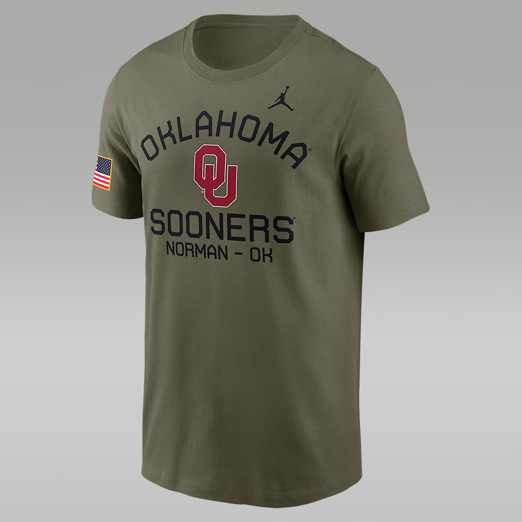 Oklahoma Sooners Military Appreciation Team Issue Men's Jordan Brand Dri-FIT College T-Shirt