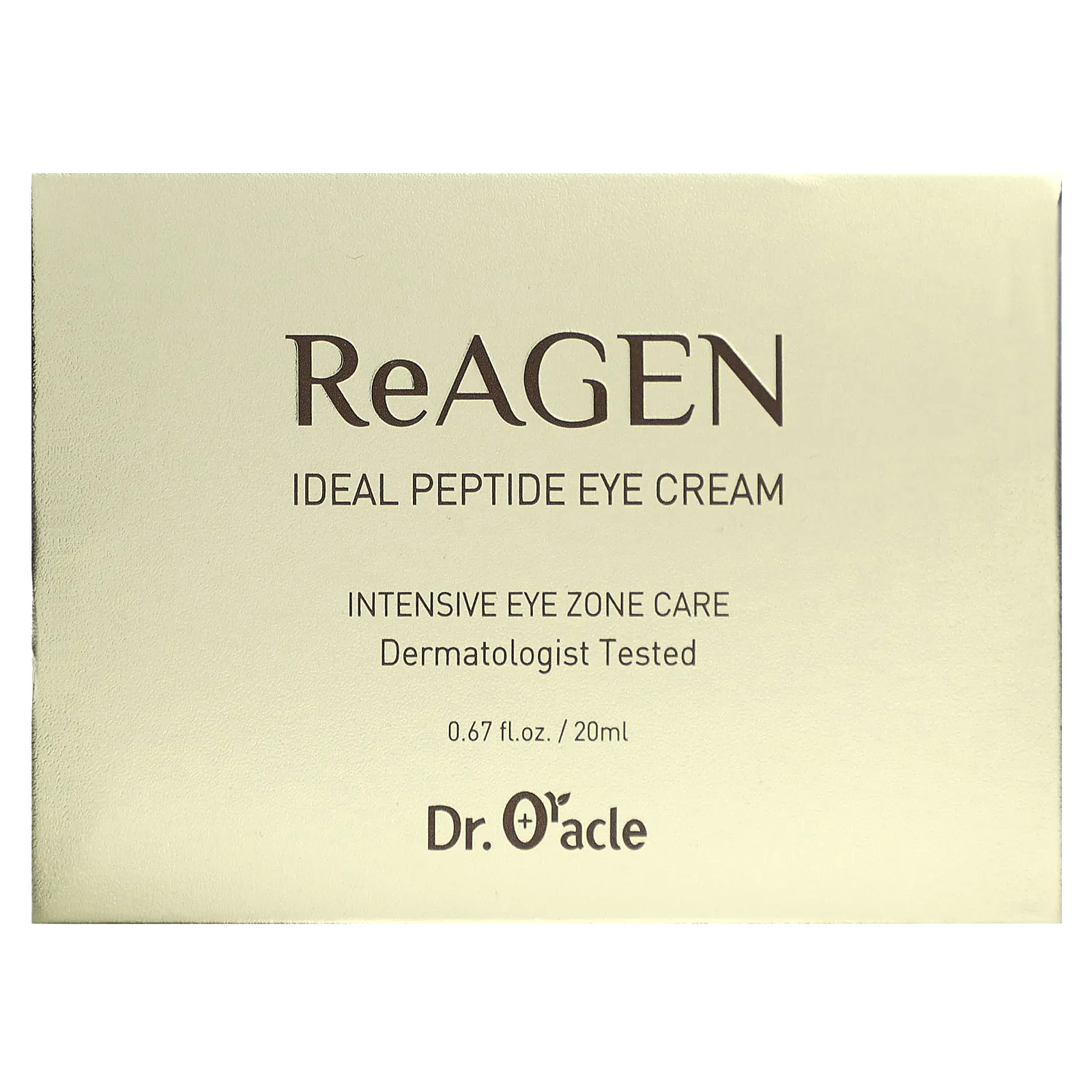 Dr. Oracle, ReAgen, крем для кожи вокруг глаз с пептидами, 20 мл (0,67 жидк. Унции)