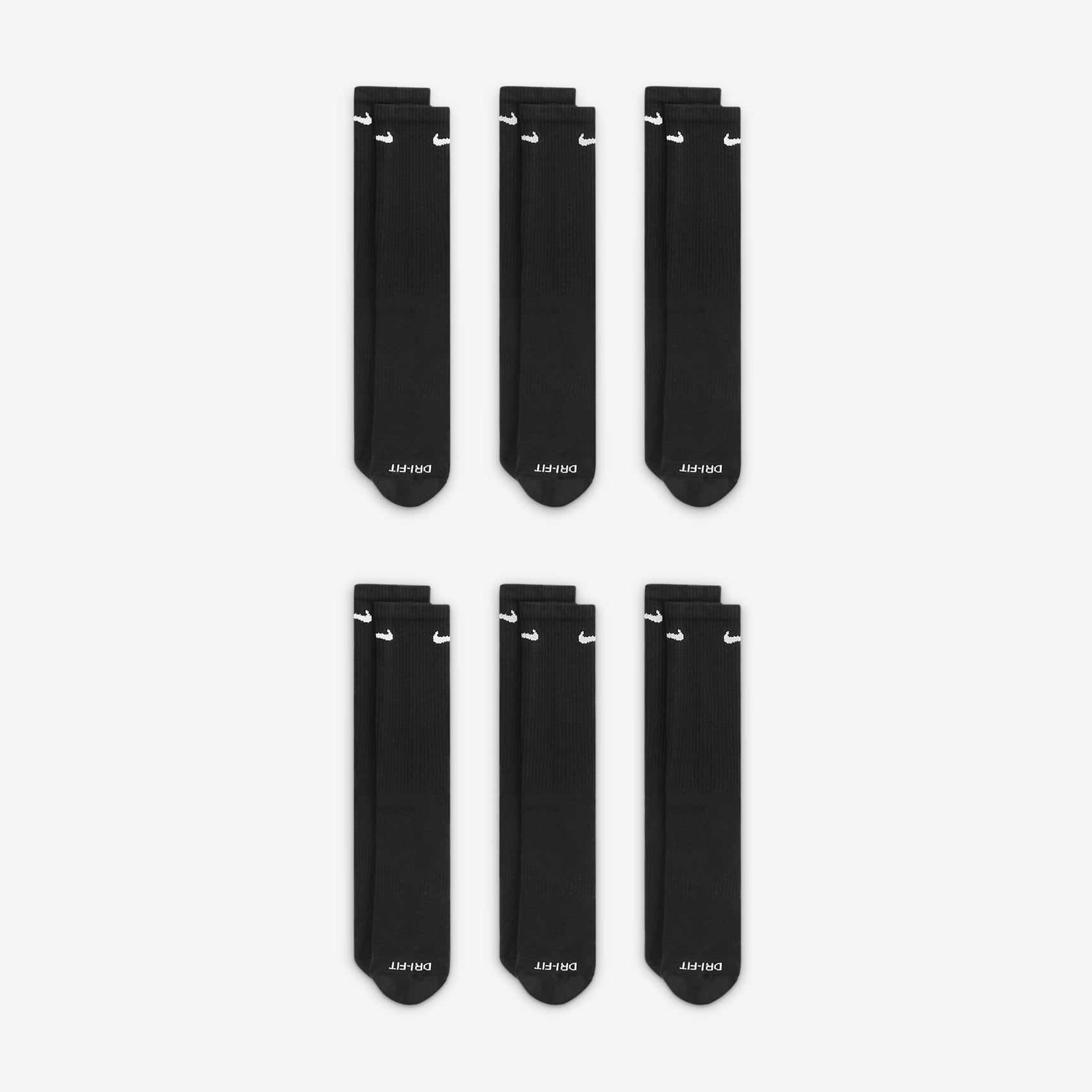 Nike Everyday Plus Cushioned Training Crew Socks (6 Pairs)