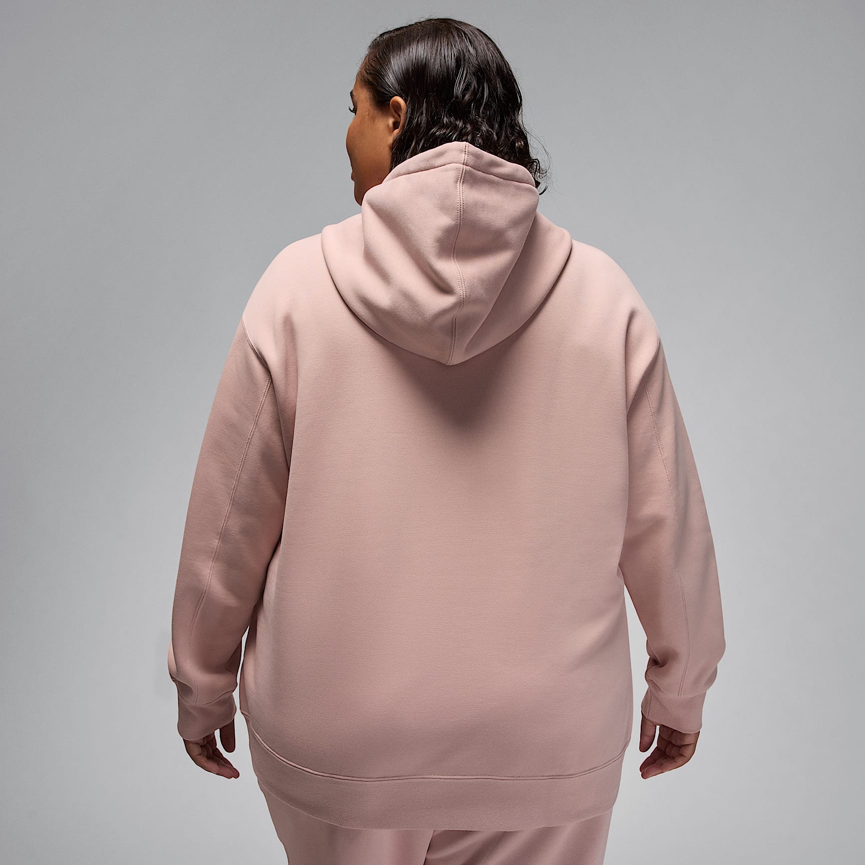 Jordan Flight Fleece Women's Satin-Lined Pullover Hoodie (Plus Size)