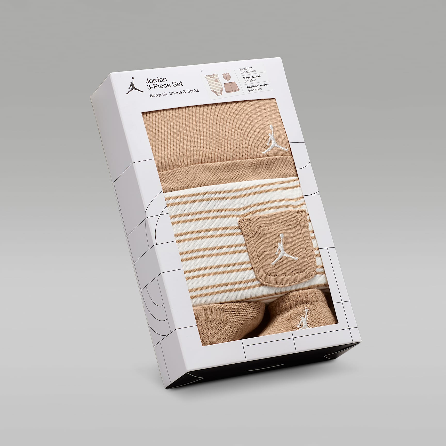 Jordan Essentials Baby Striped 3-Piece Set