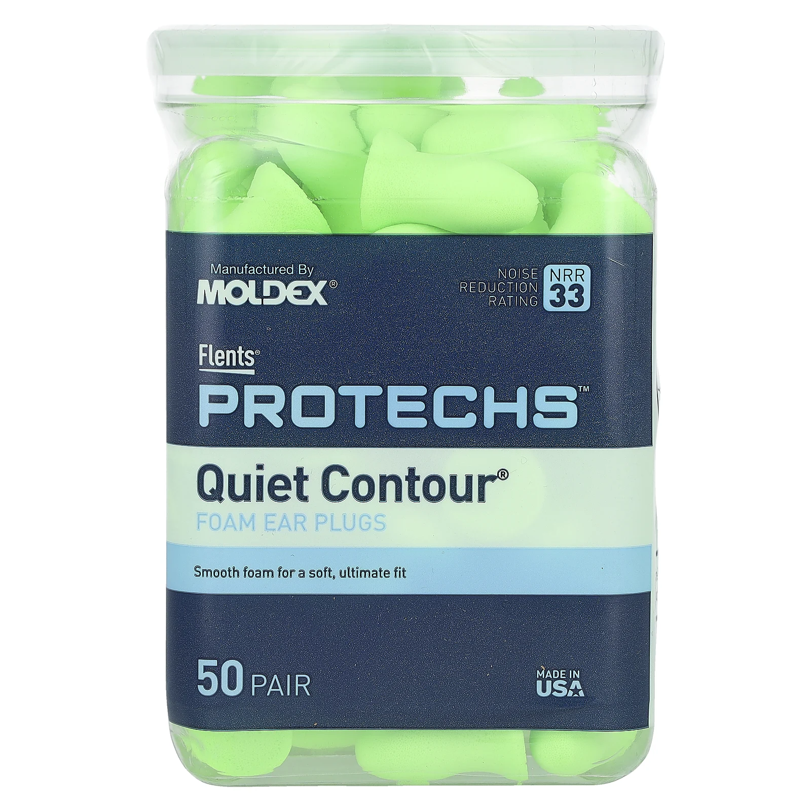 Flents, Protechs, Quiet Contour, беруши, 50 пар
