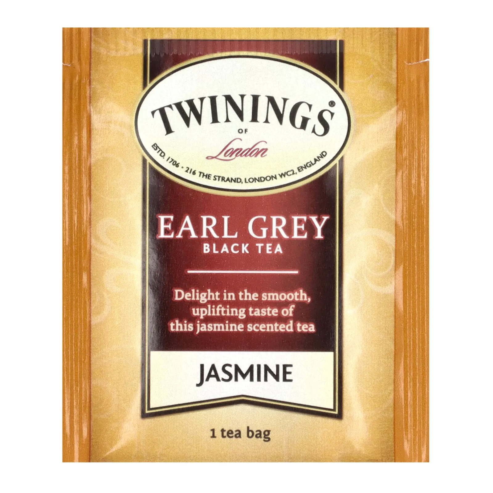 Twinings, Black Tea, Earl Grey, жасмин, 20 чайных пакетиков, 40 г (1,41 унции)