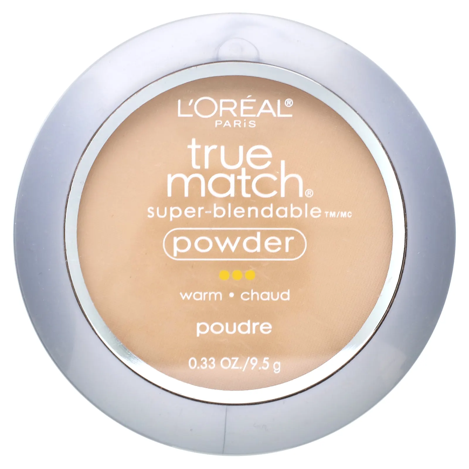 L'Oréal, True Match, суперсмываемая пудра, W4 натуральный бежевый, 9,5 г (0,33 унции)