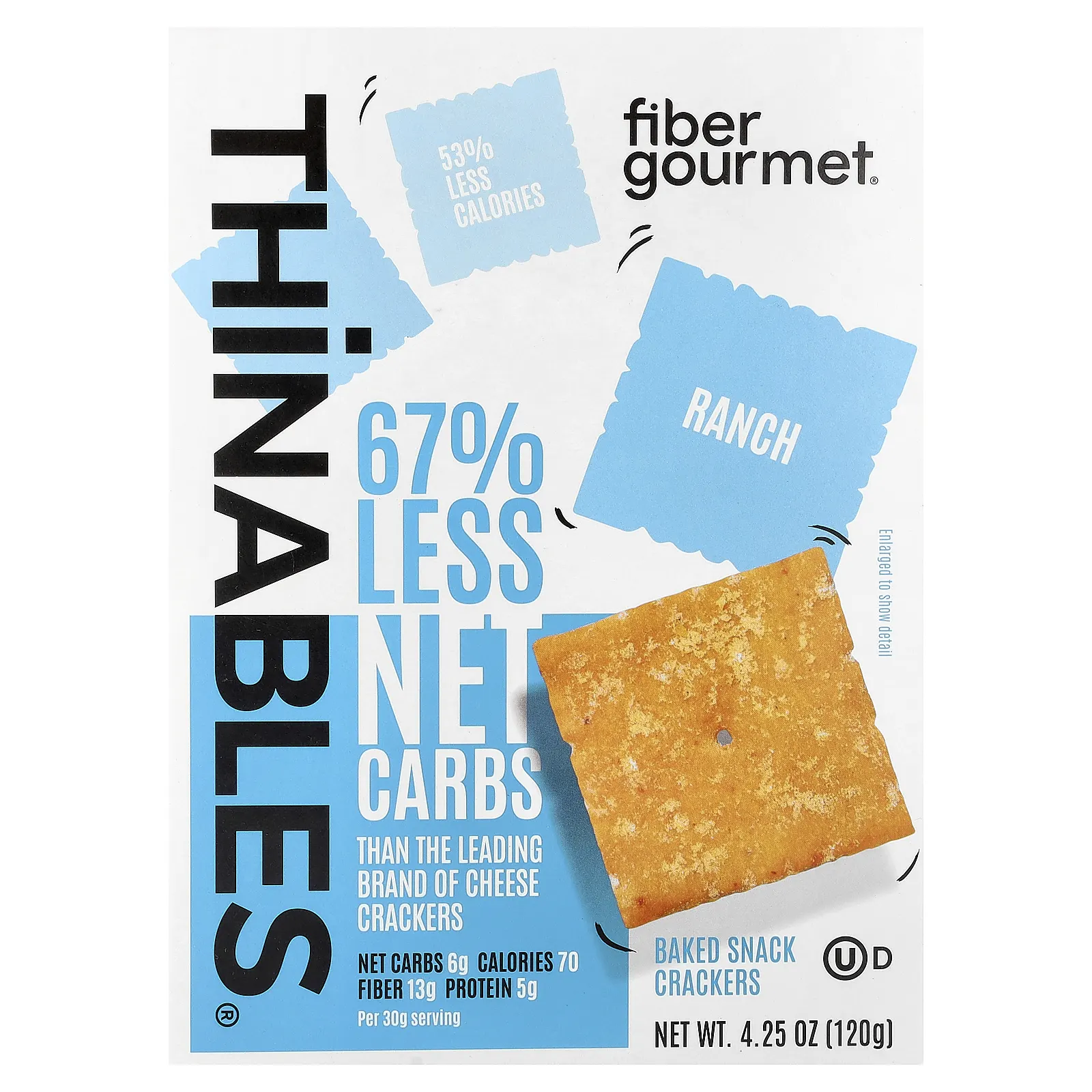 Fiber Gourmet, Thinables®, Ranch, 120 г (4,25 унции)