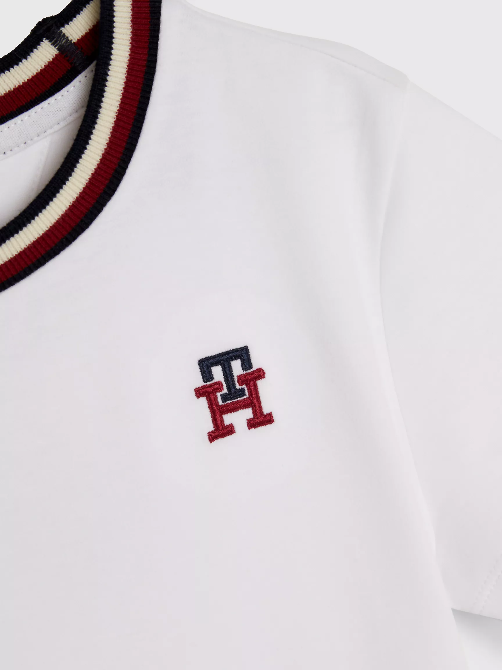 Футболка Tommy Hilfiger для мальчиков, Детская футболка с логотипом TH Monogram в виде значка