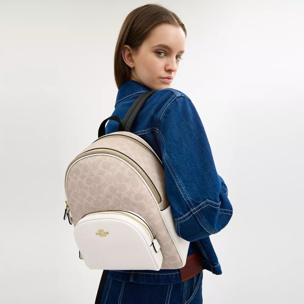 Рюкзак COACH Court Backpack In Signature Canvas