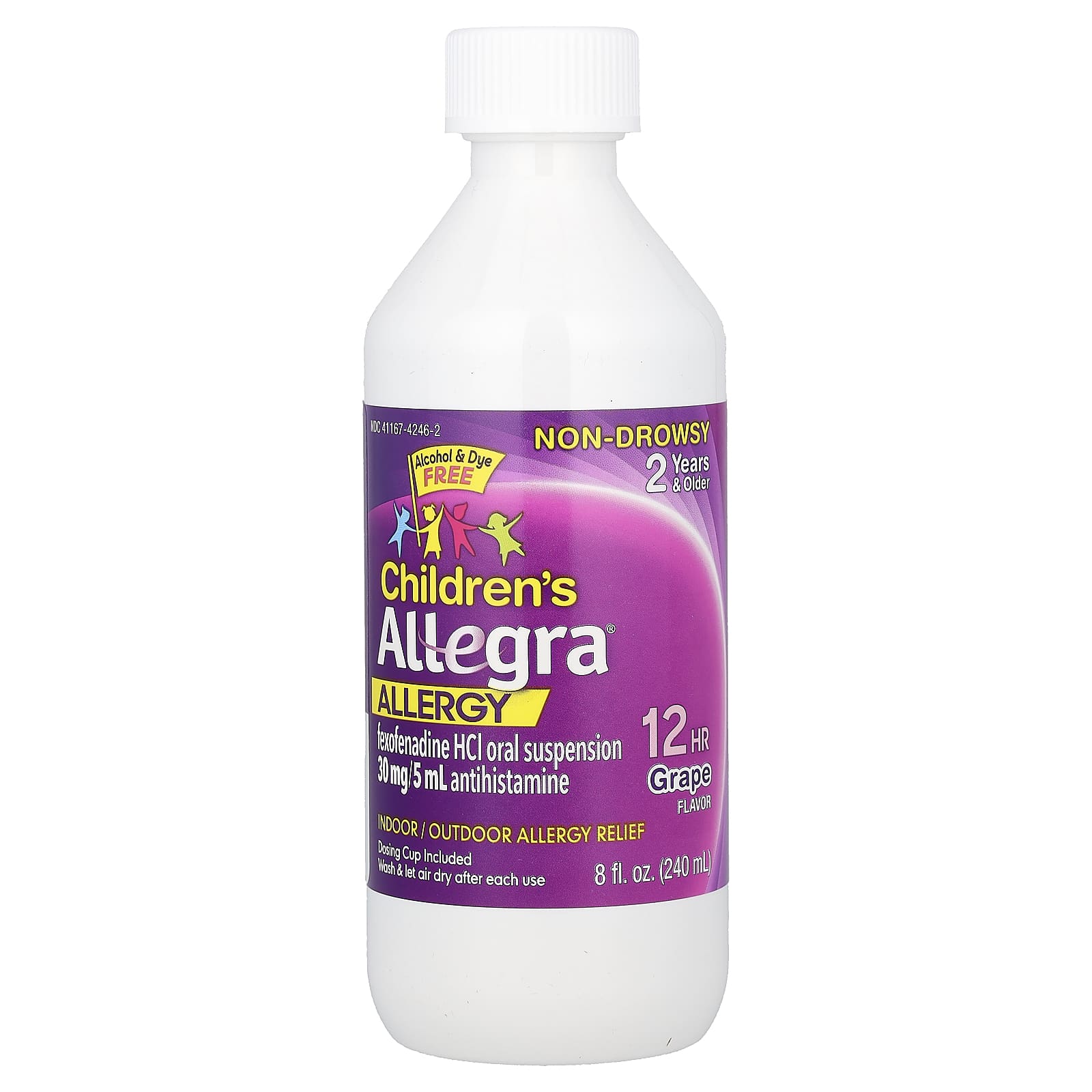 Allegra, Children's Allergy, 12 HR, для детей от 2 лет, со вкусом винограда, 240 мл (8 жидк. унций)