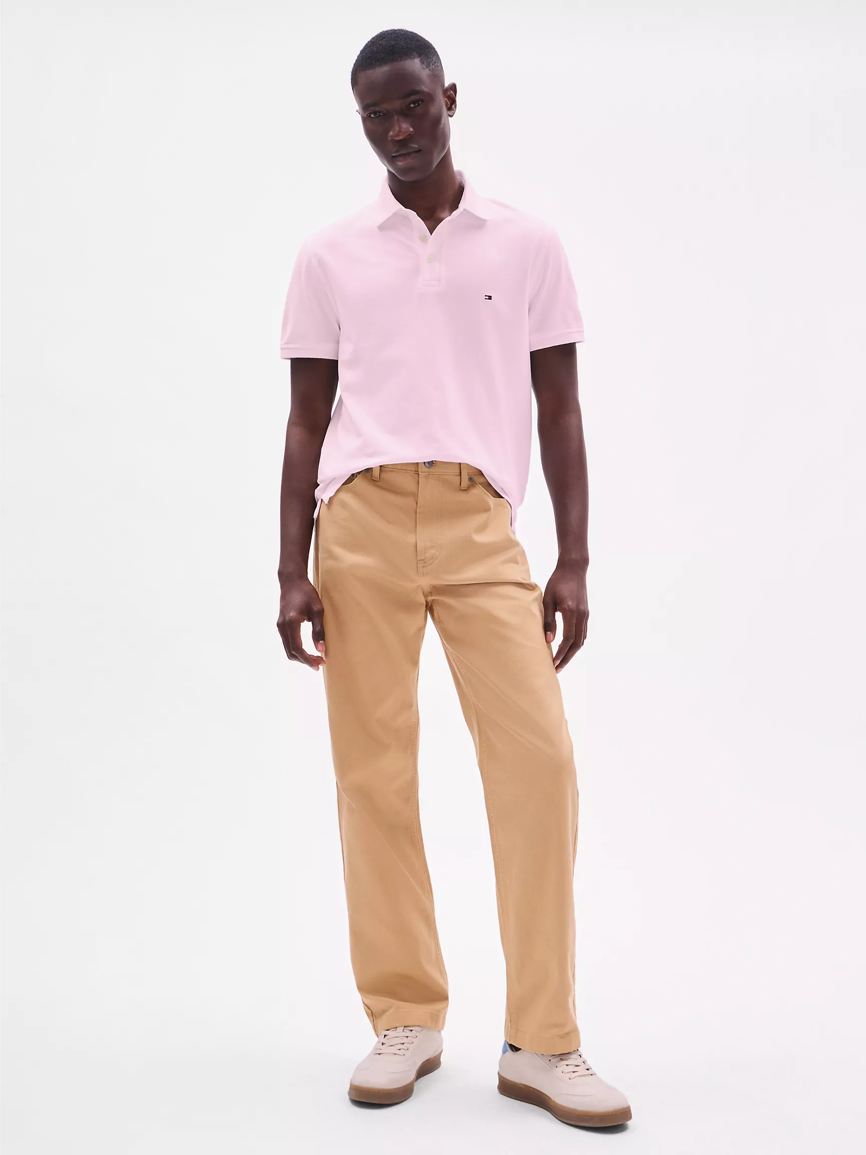 Мужское поло Tommy Hilfiger, Приталенное эластичное поло из пике