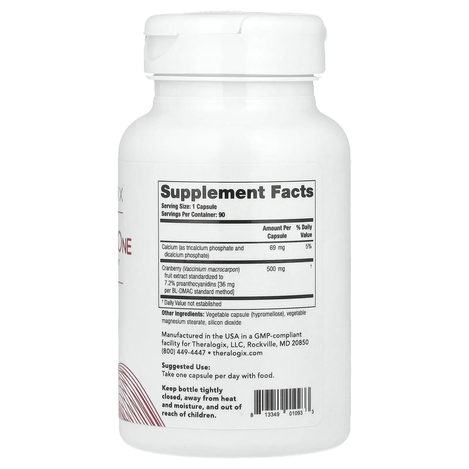 Theralogix, TheraCran One, 90 капсул