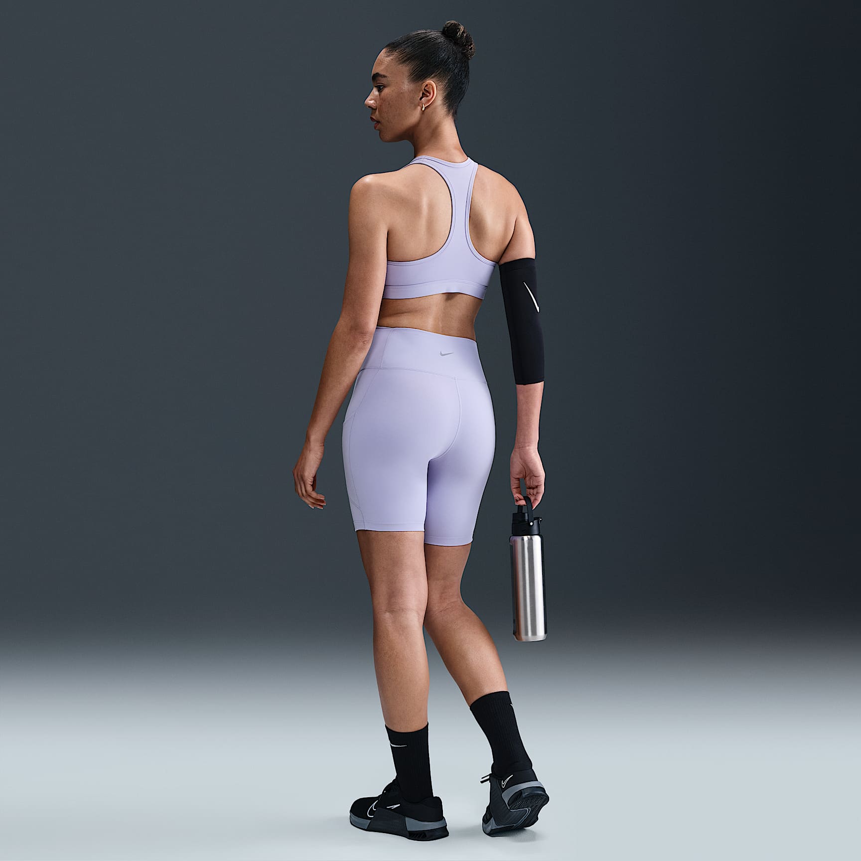 Nike One Women's High-Waisted 8" Biker Shorts with Pockets