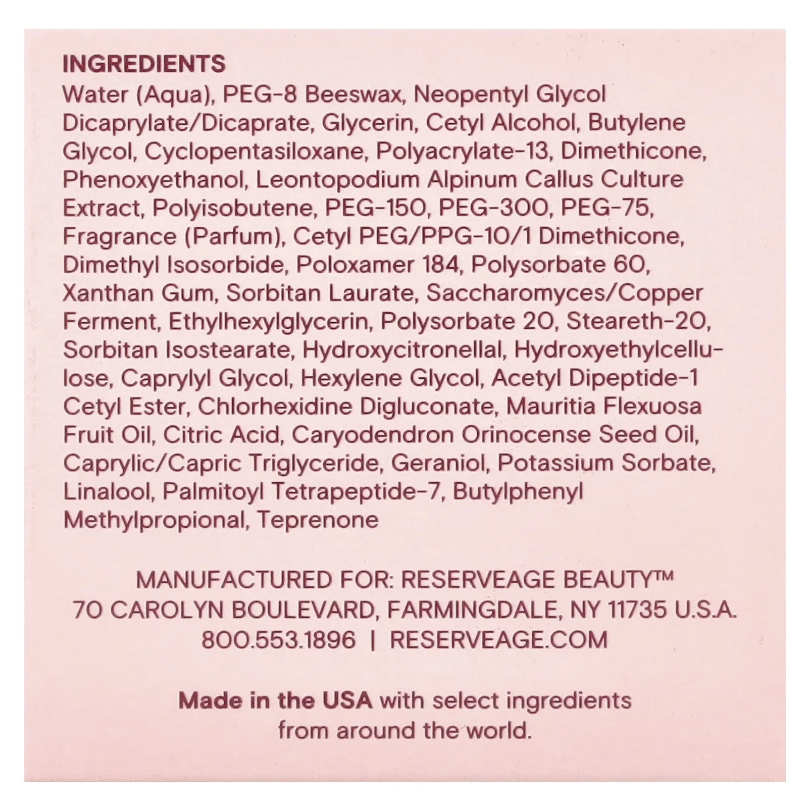 Reserveage Nutrition, Укрепляющий крем для шеи Beauty, 50 мл (1,7 унции)