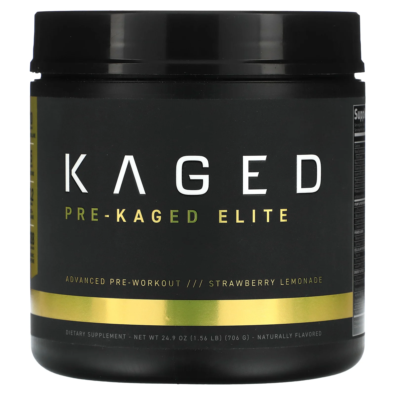 Kaged, PRE-KAGED Elite, расширенный предтренировочный комплекс, клубничный лимонад, 706 г (1,56 фунта)